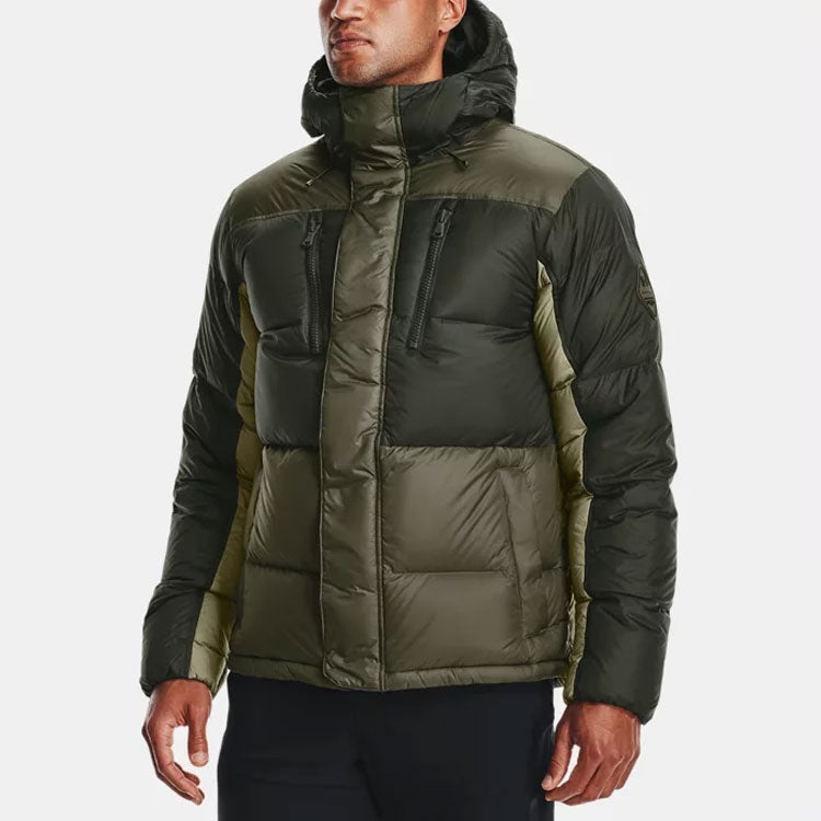 Under Armour ColdGear Infrared Down Blocked Jacket 'Black Olive' 1364895-310 - 4