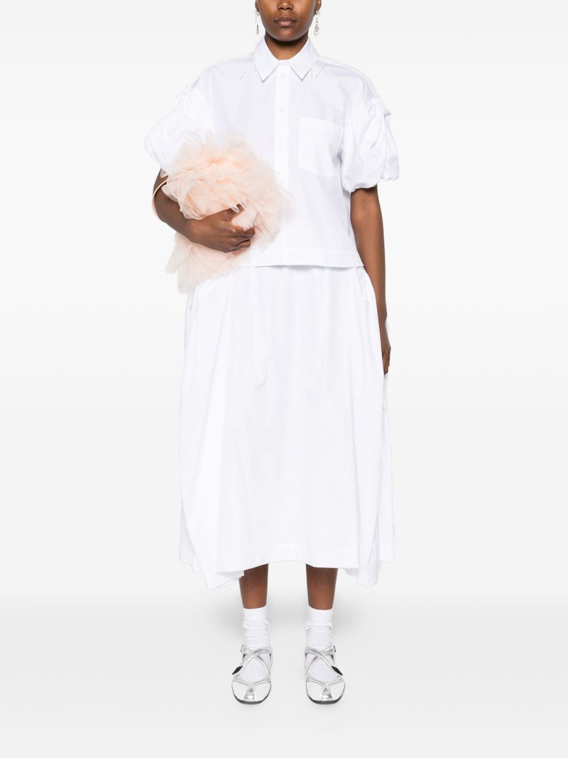 Simone Rocha cropped puff-sleeves shirt outlook
