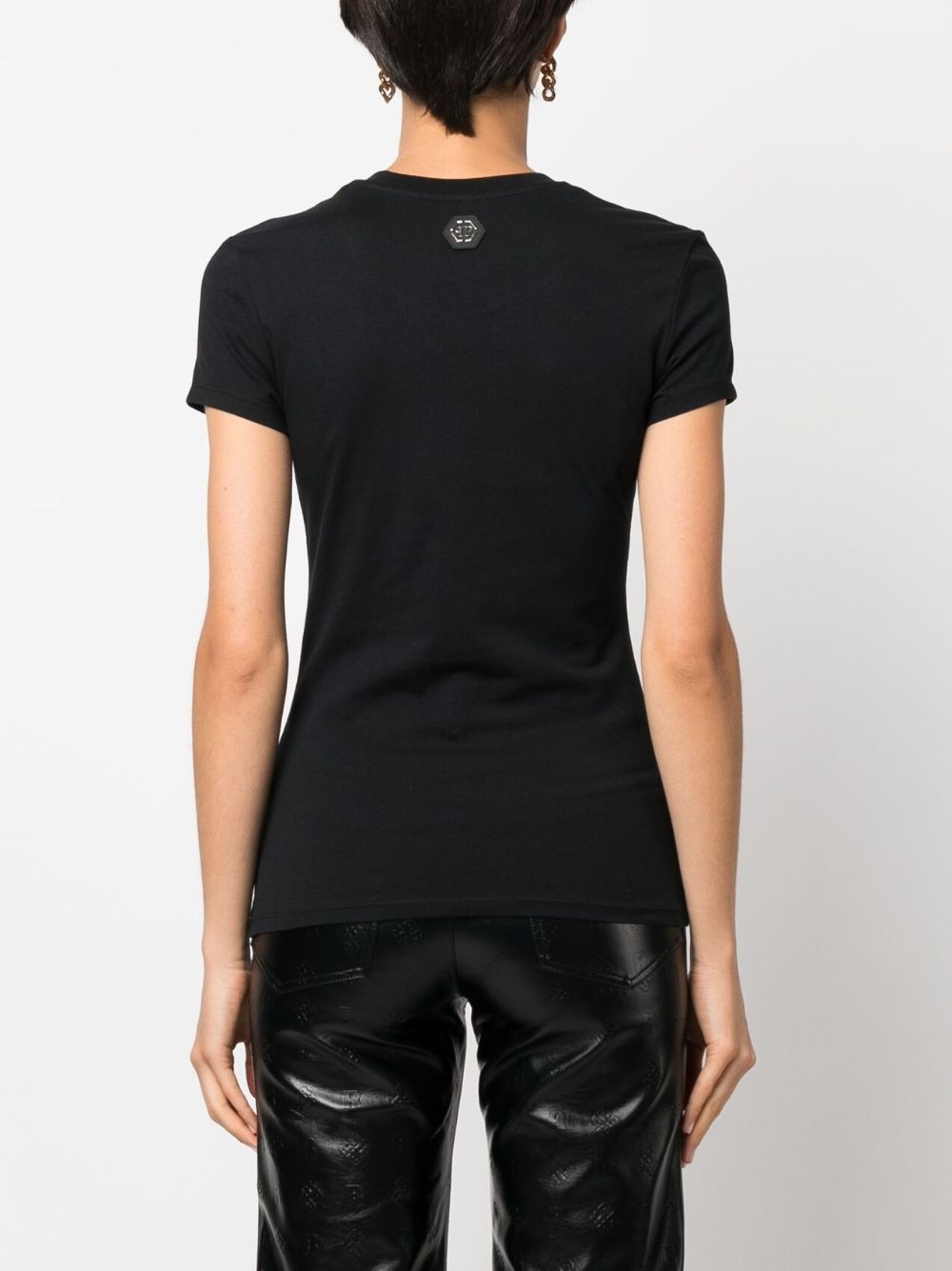 teddy bear rhinestone-embellished T-shirt - 4