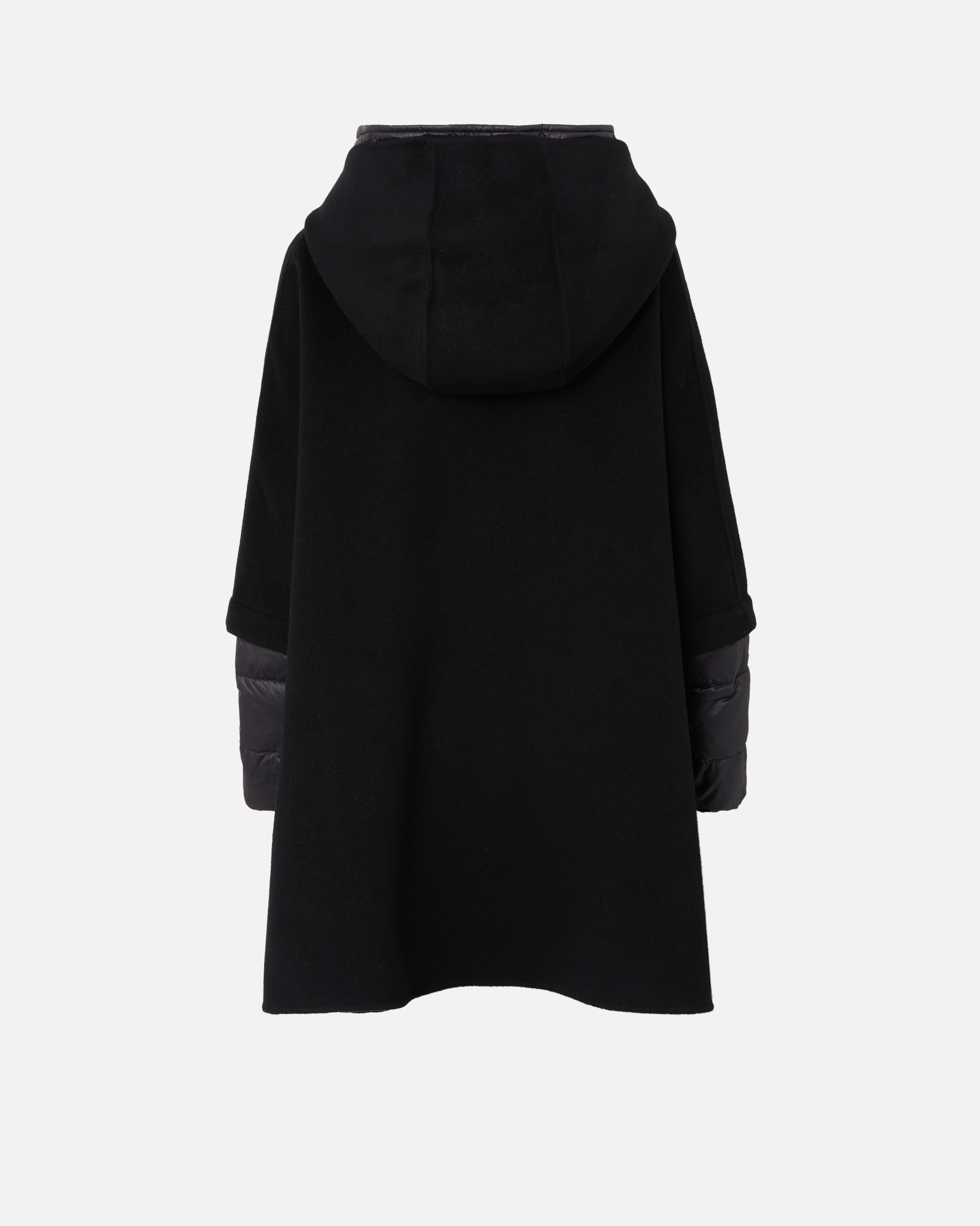 SHORT CAPE COAT WITH PADDED PUFFER - 6
