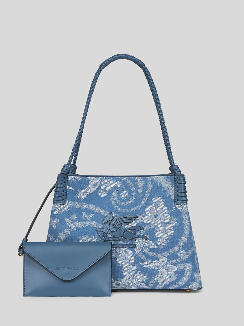 Etro SMALL DENIM LIBRA TOTE BAG outlook