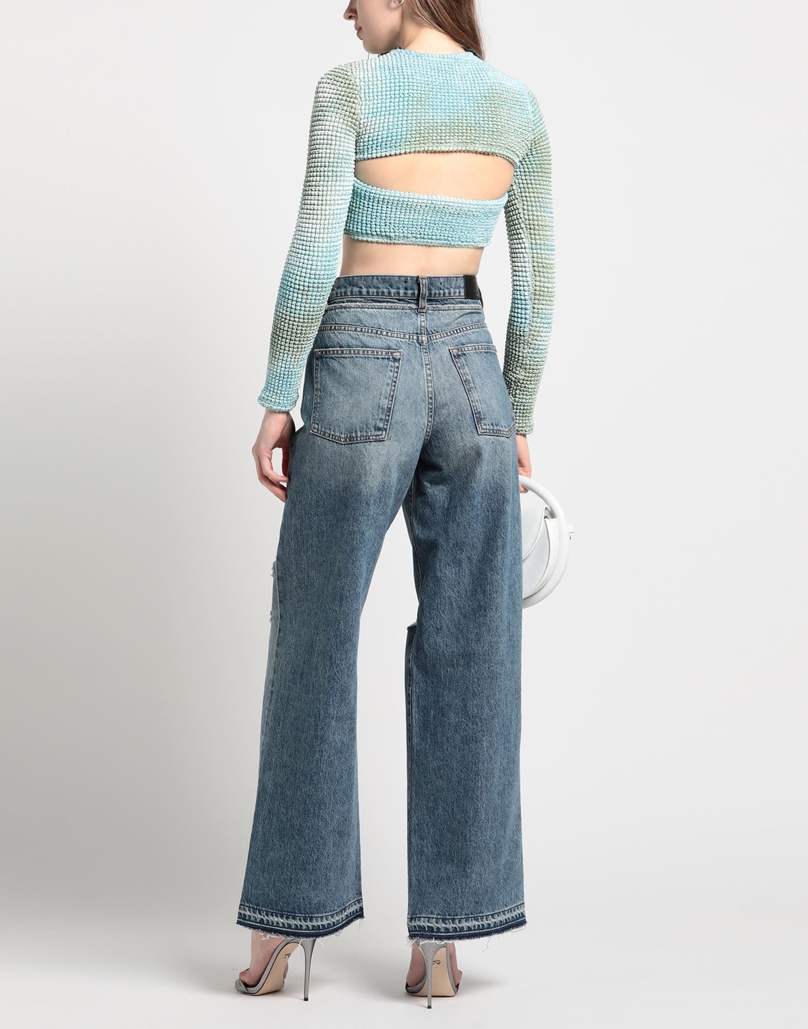 Blue Women's Denim Pants - 3