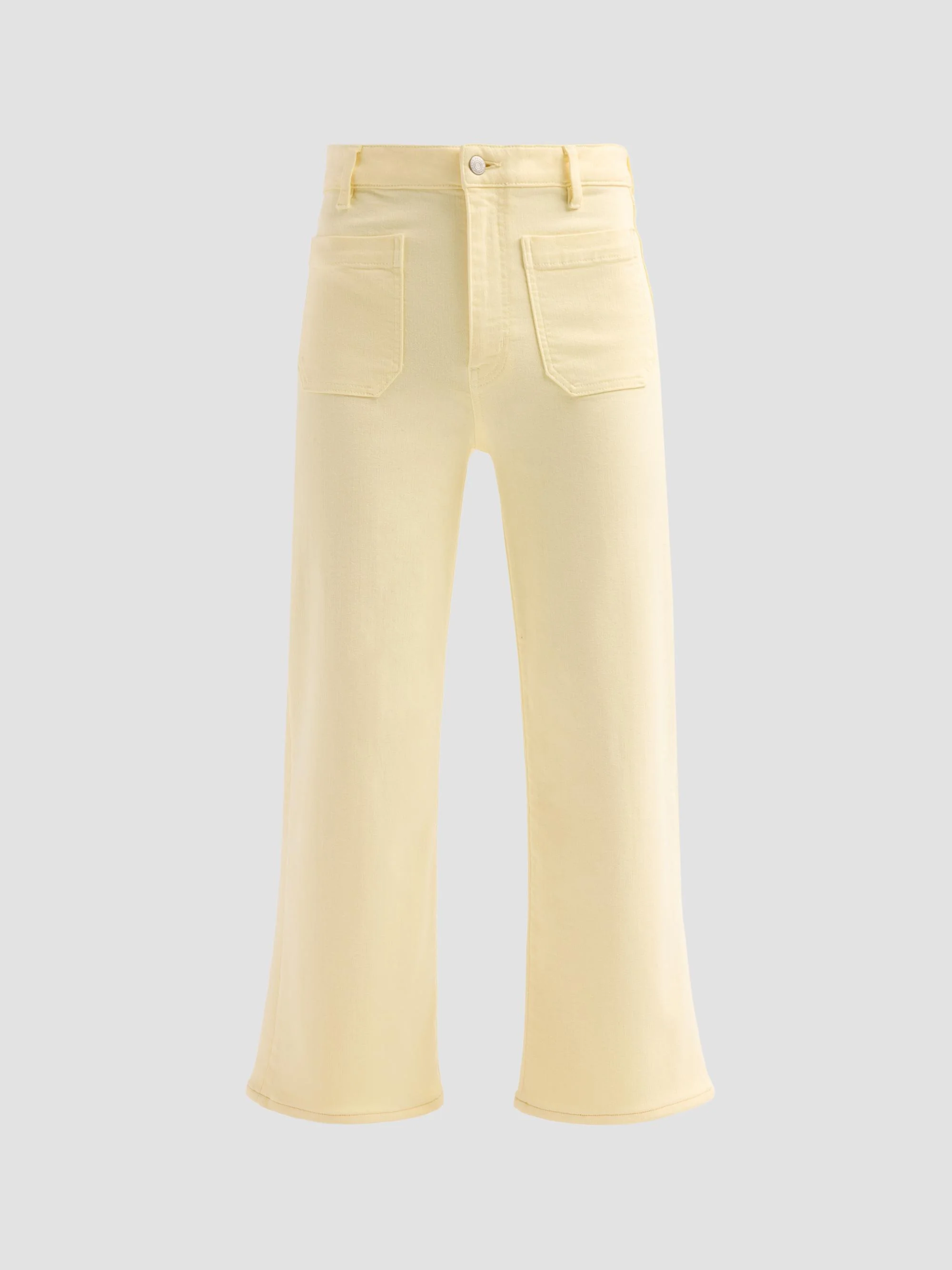 Women's The Anchor Crop Patch Pocket Jeans - Lemon - 1