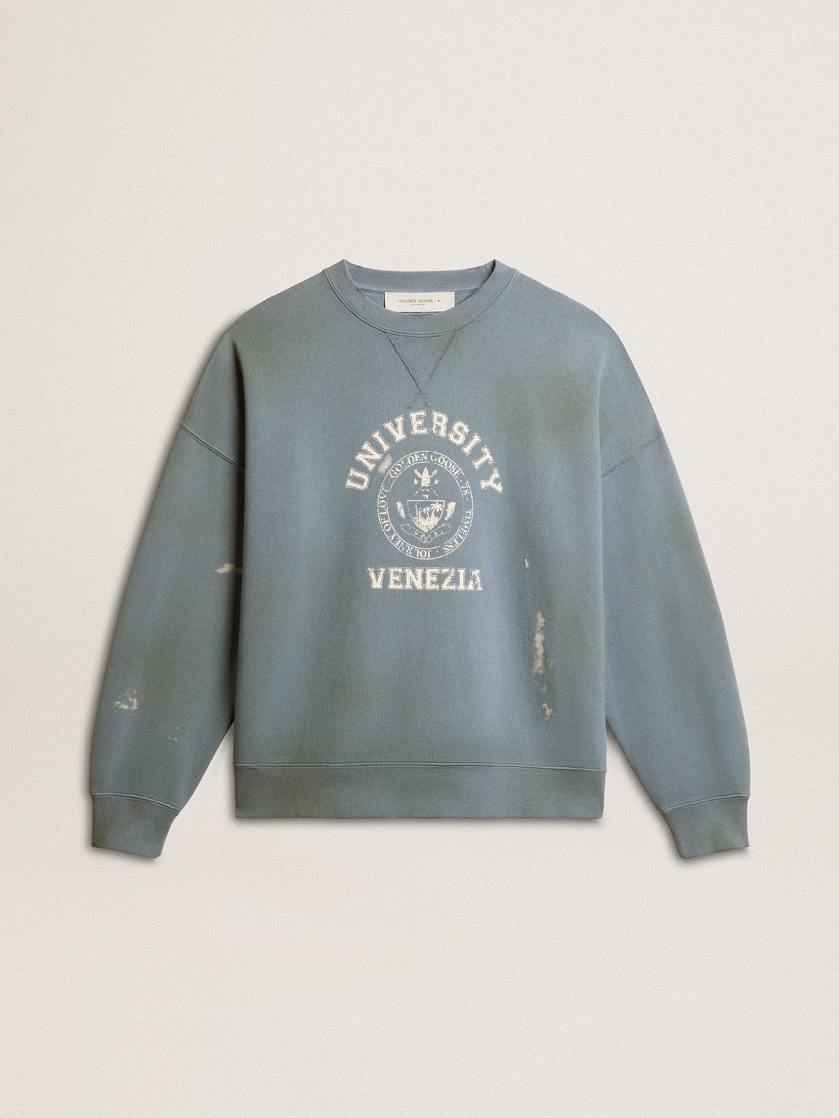 Golden Goose Oversized sweatshirt in baby blue with