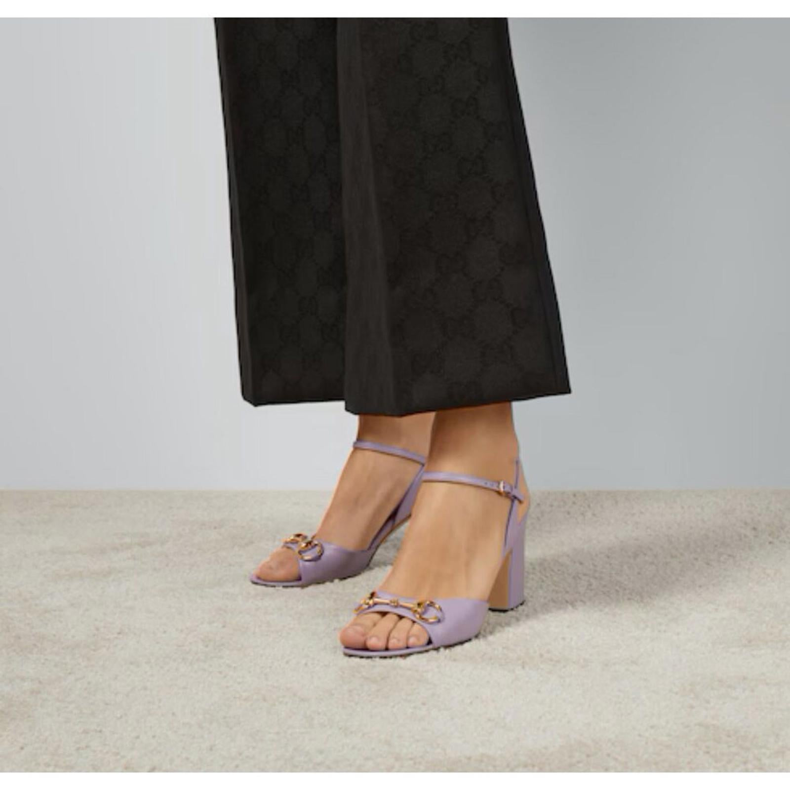 Gucci Horsebit Mid Heel Sandals - 3