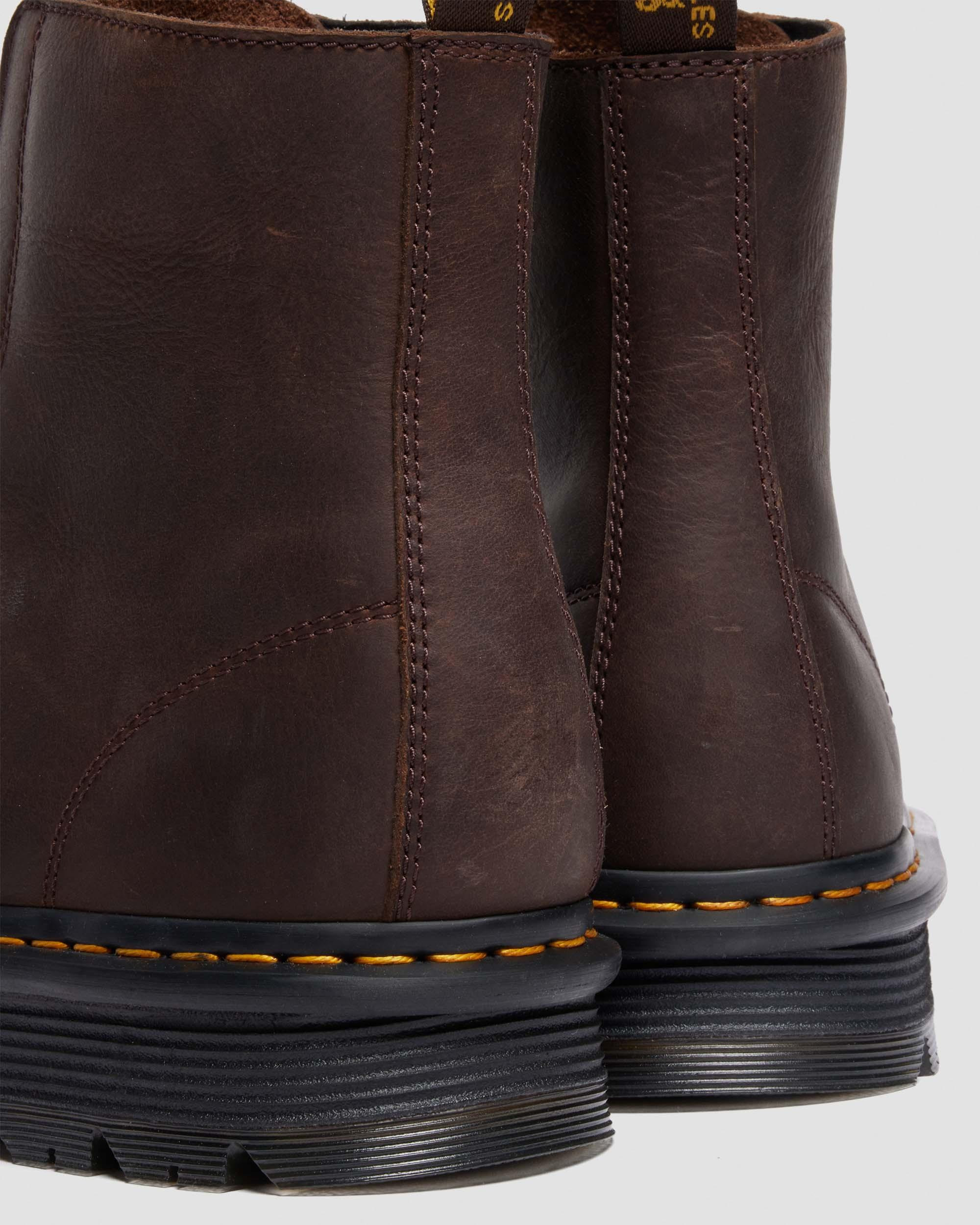 ZEBZAG LACELESS Slip On Leather Boots - 8