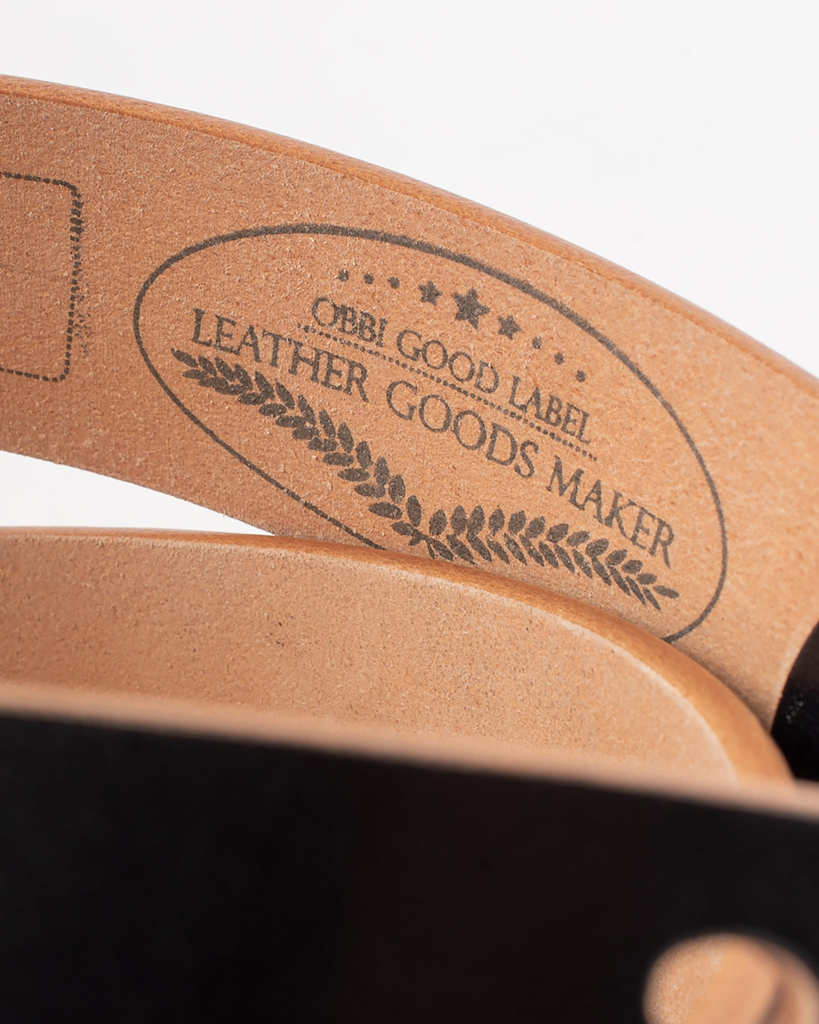OGL-BELT-DPGAR-BLK OGL Double Prong Garrison Buckle  Leather Belt - Hand-Dyed Black - 9