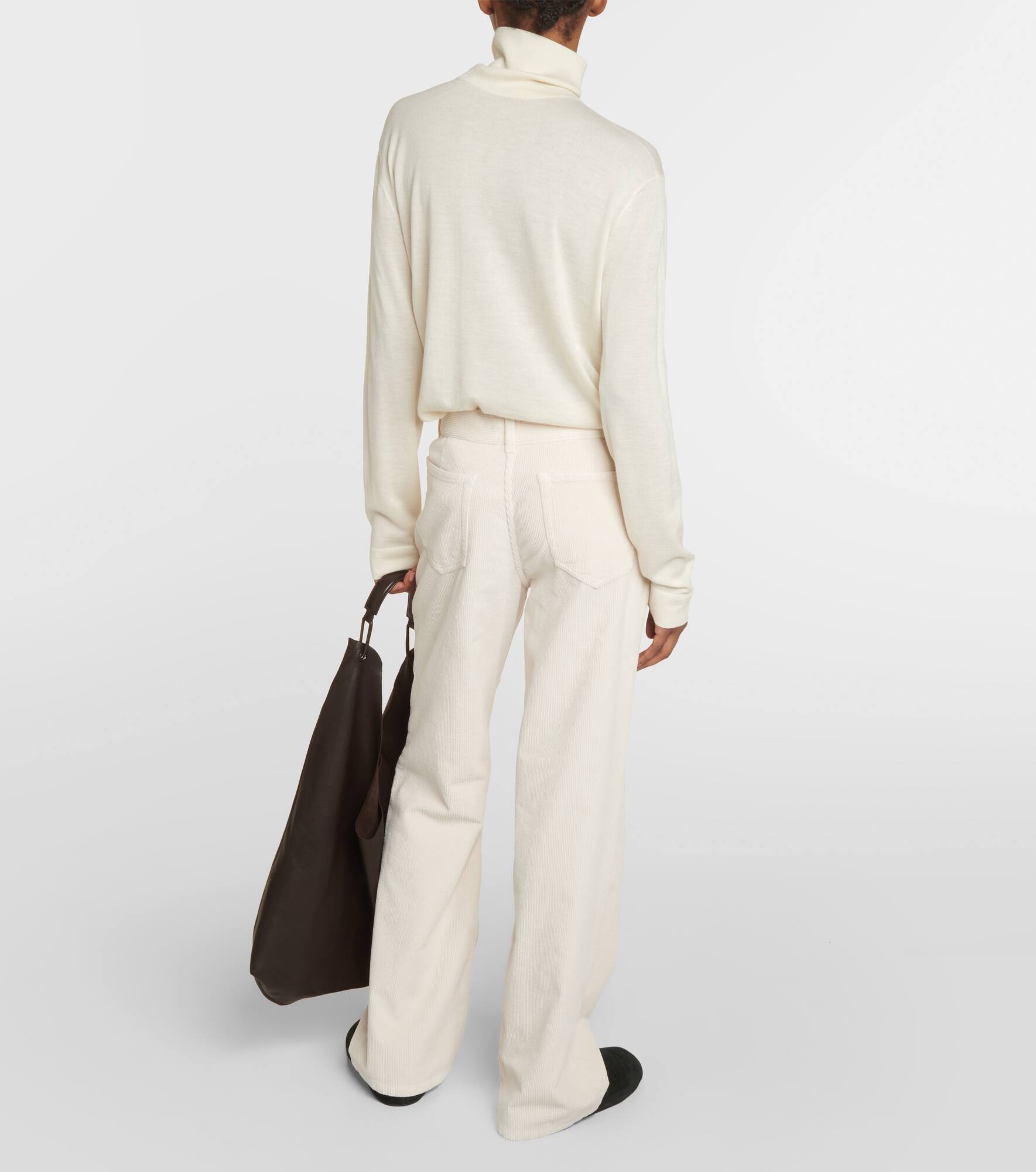 Dan cotton corduroy flared pants - 3