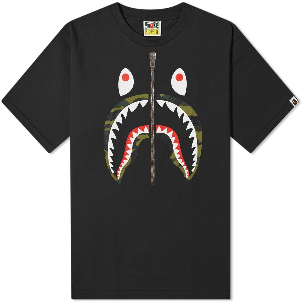 A Bathing Ape 1st Camo Shark RLX Tee - 1