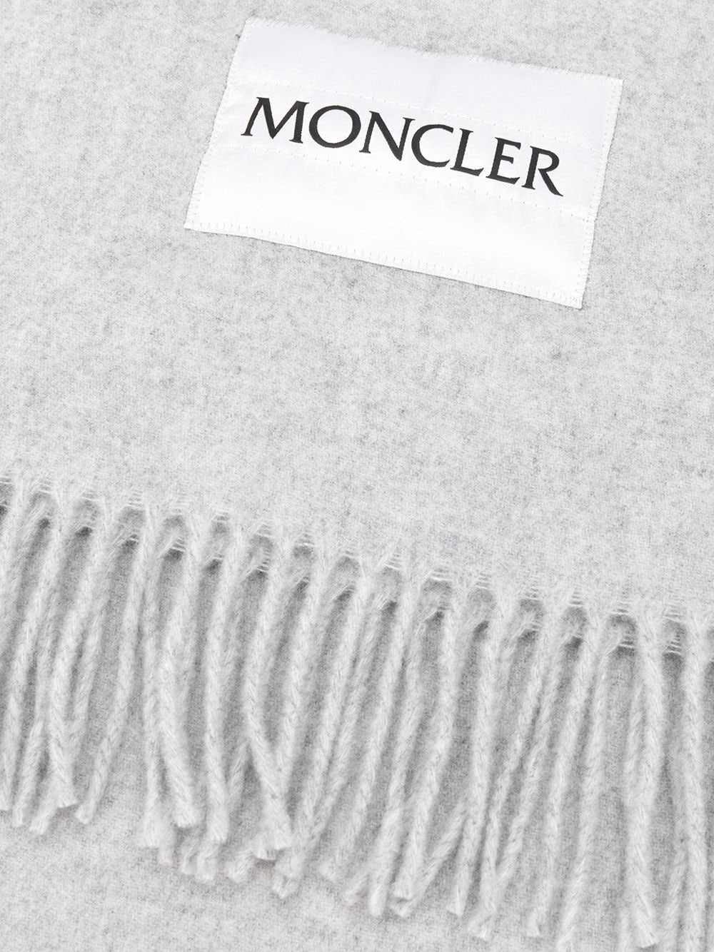 fringed logo scarf - 3