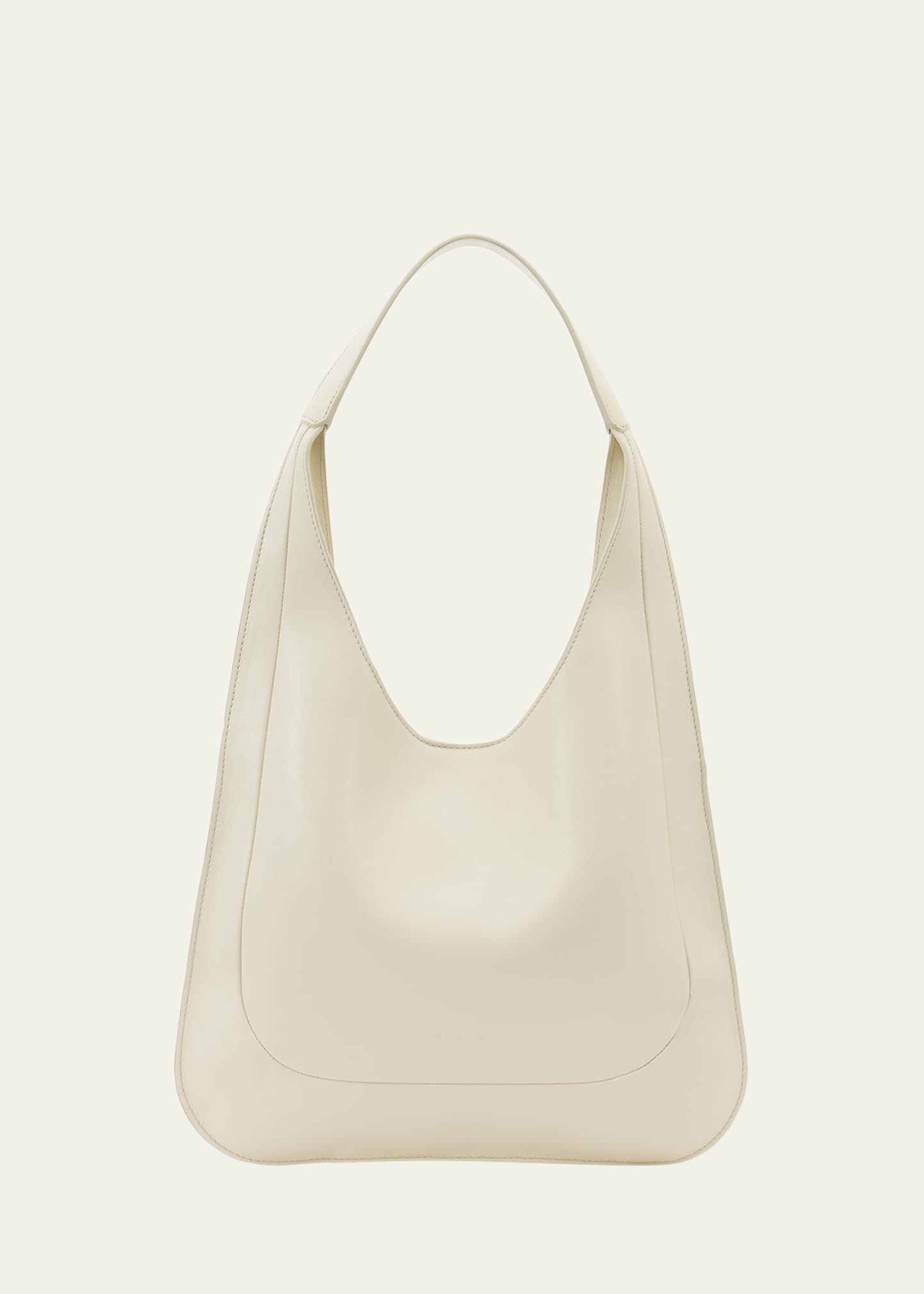 Midi Leather Hobo Bag - 1