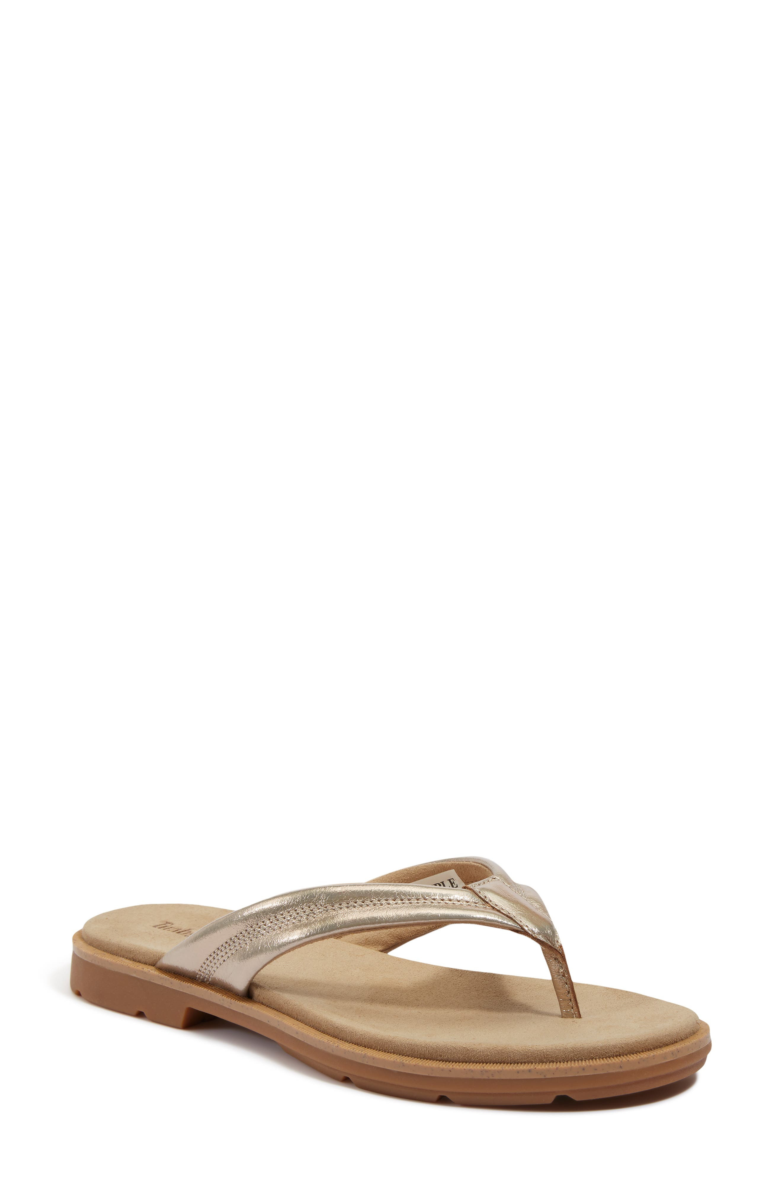 Timberland Calista Bay Flip Flop in Gold Metallic at Nordstrom - 1