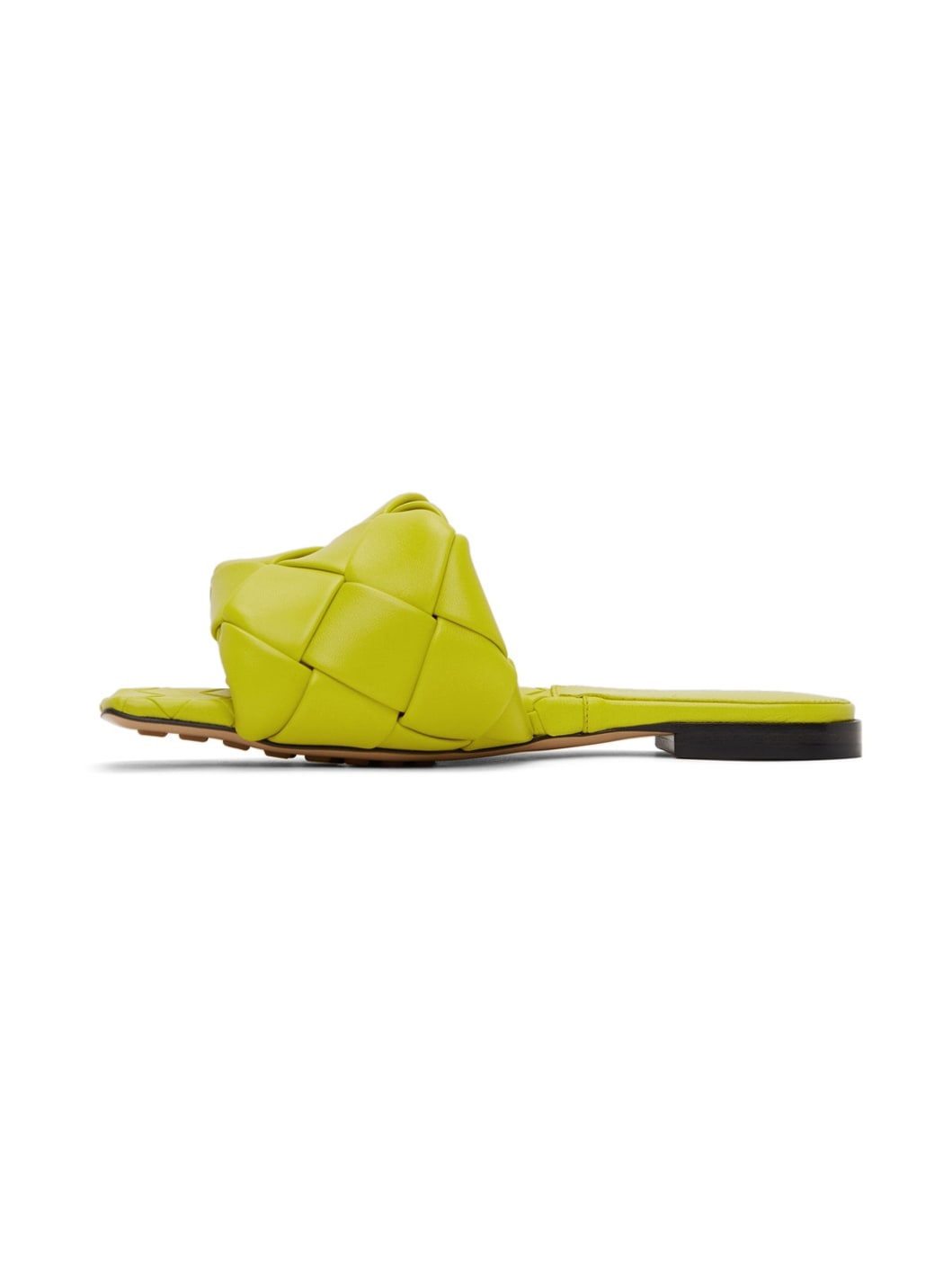 Green Intreccio Lido Flat Sandals - 3