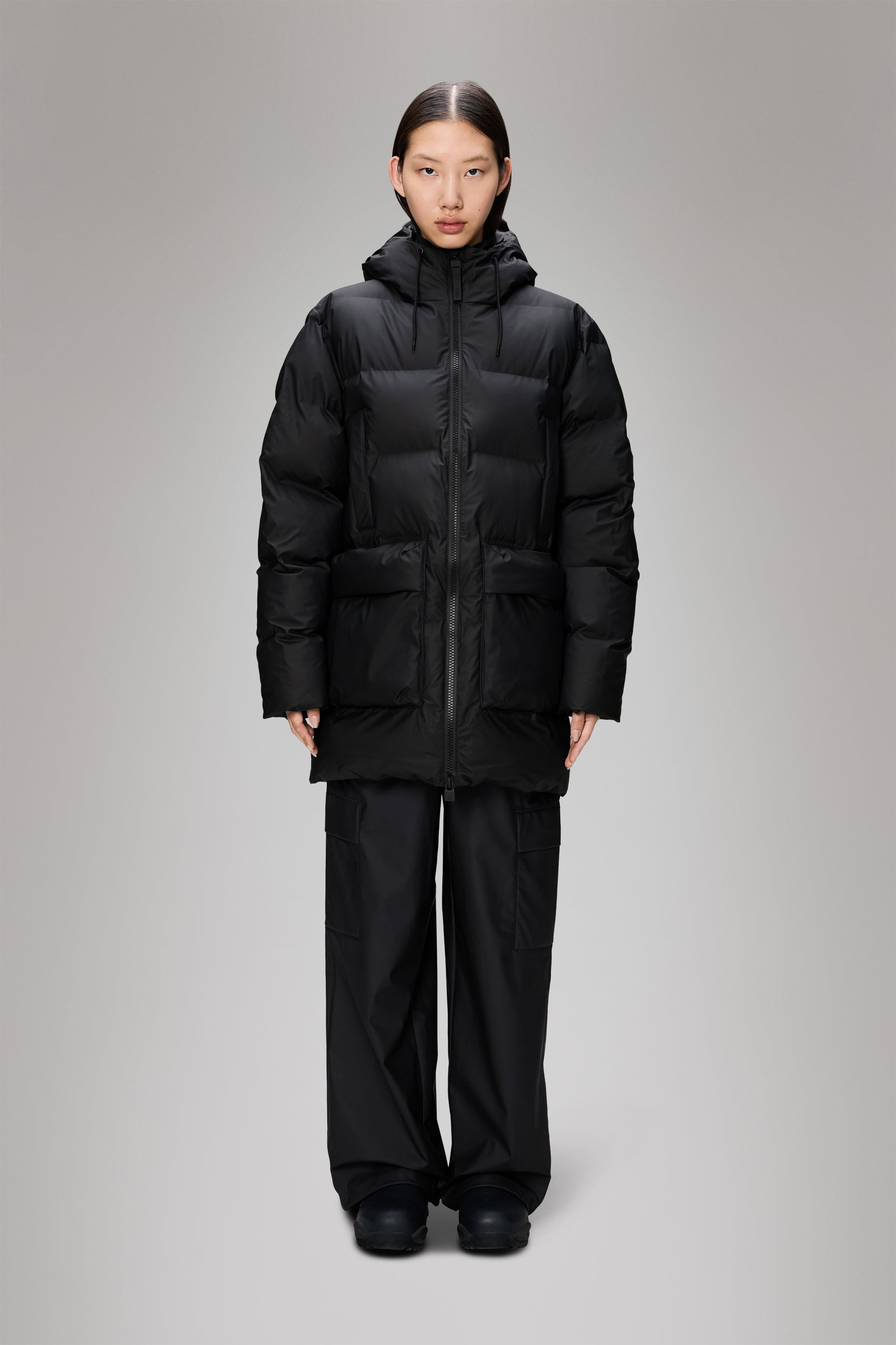 Alta Long Puffer Cargo Jacket - 2