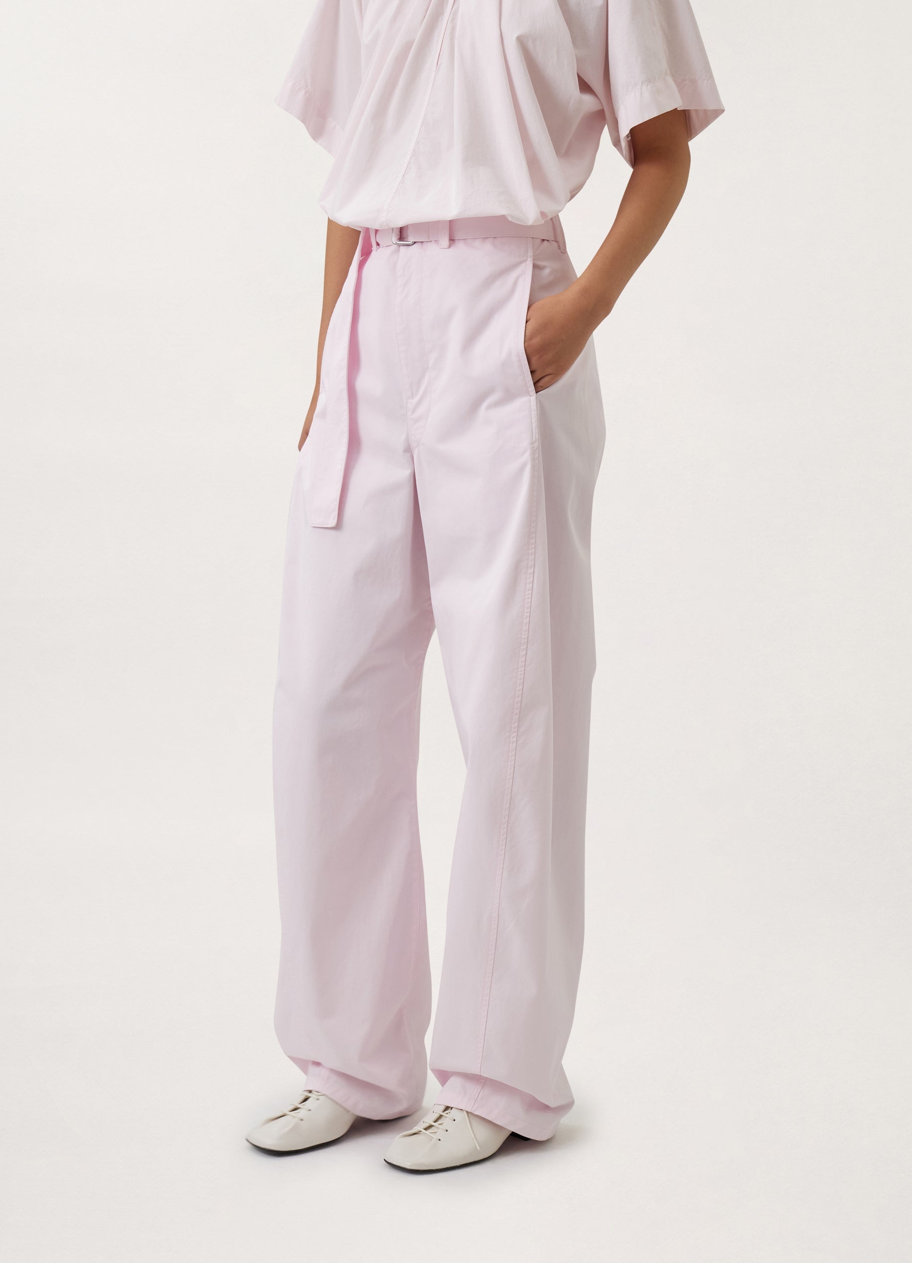 LIGHT BELTED TWISTED PANTS
COTTON TWILL - 8