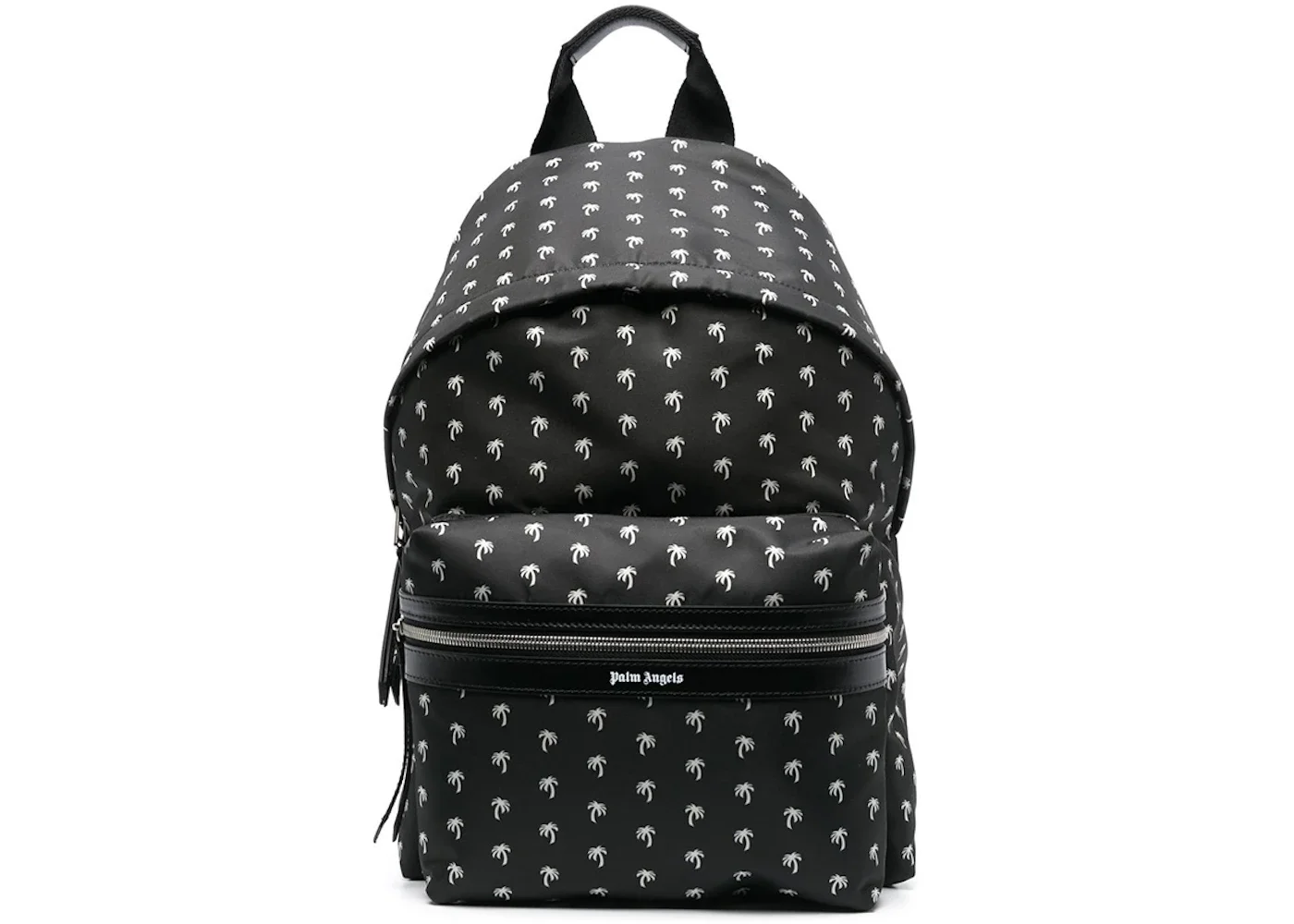 Palm Angels Palm Logo Allover Print Backpack Mini Black/White - 1