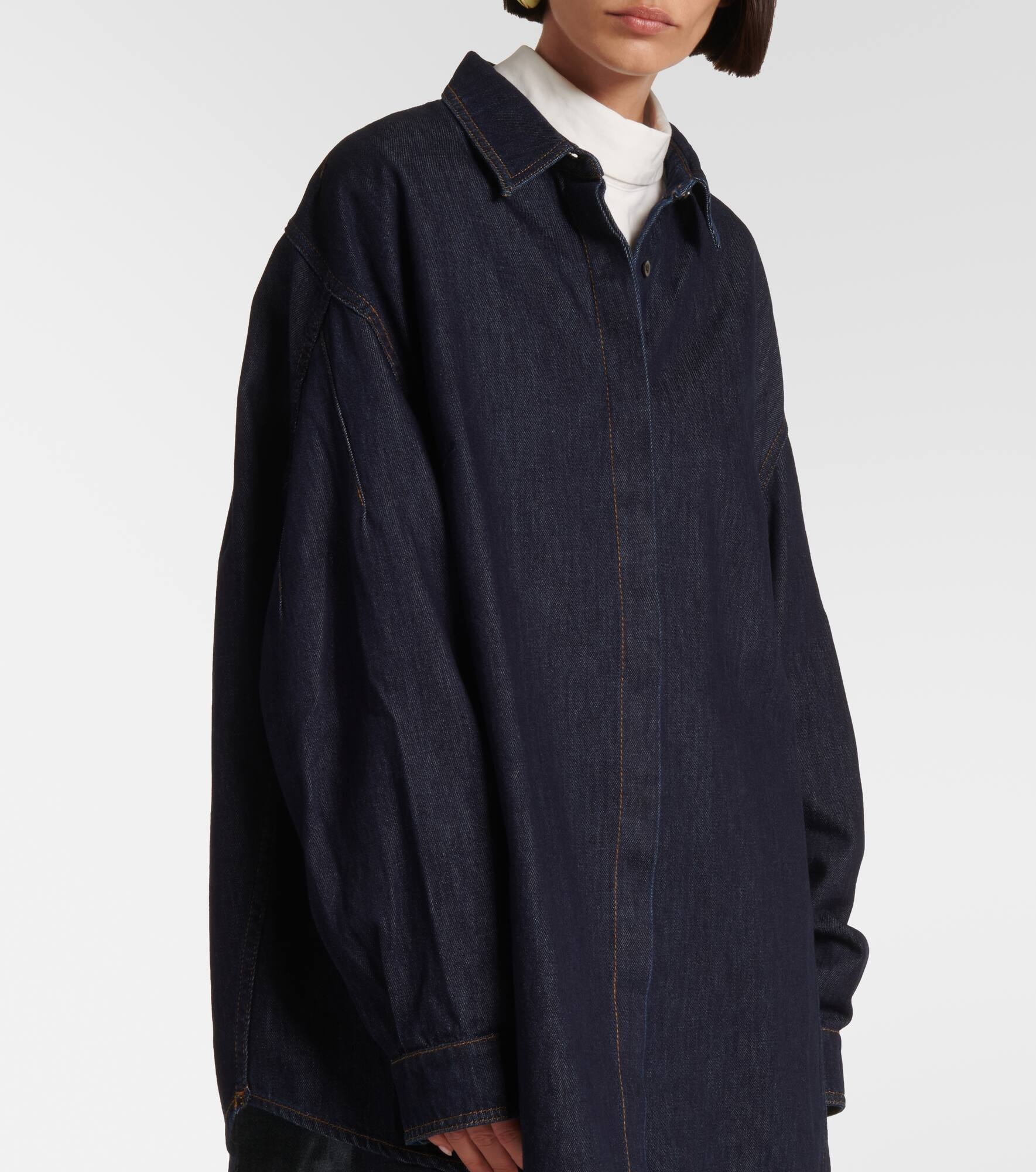 Oversized denim shirt - 5