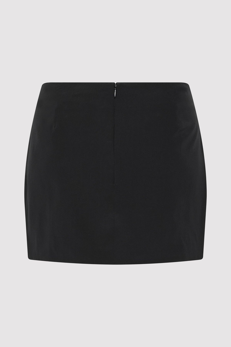 ST. AGNI Silk Mini Skirt - Black outlook