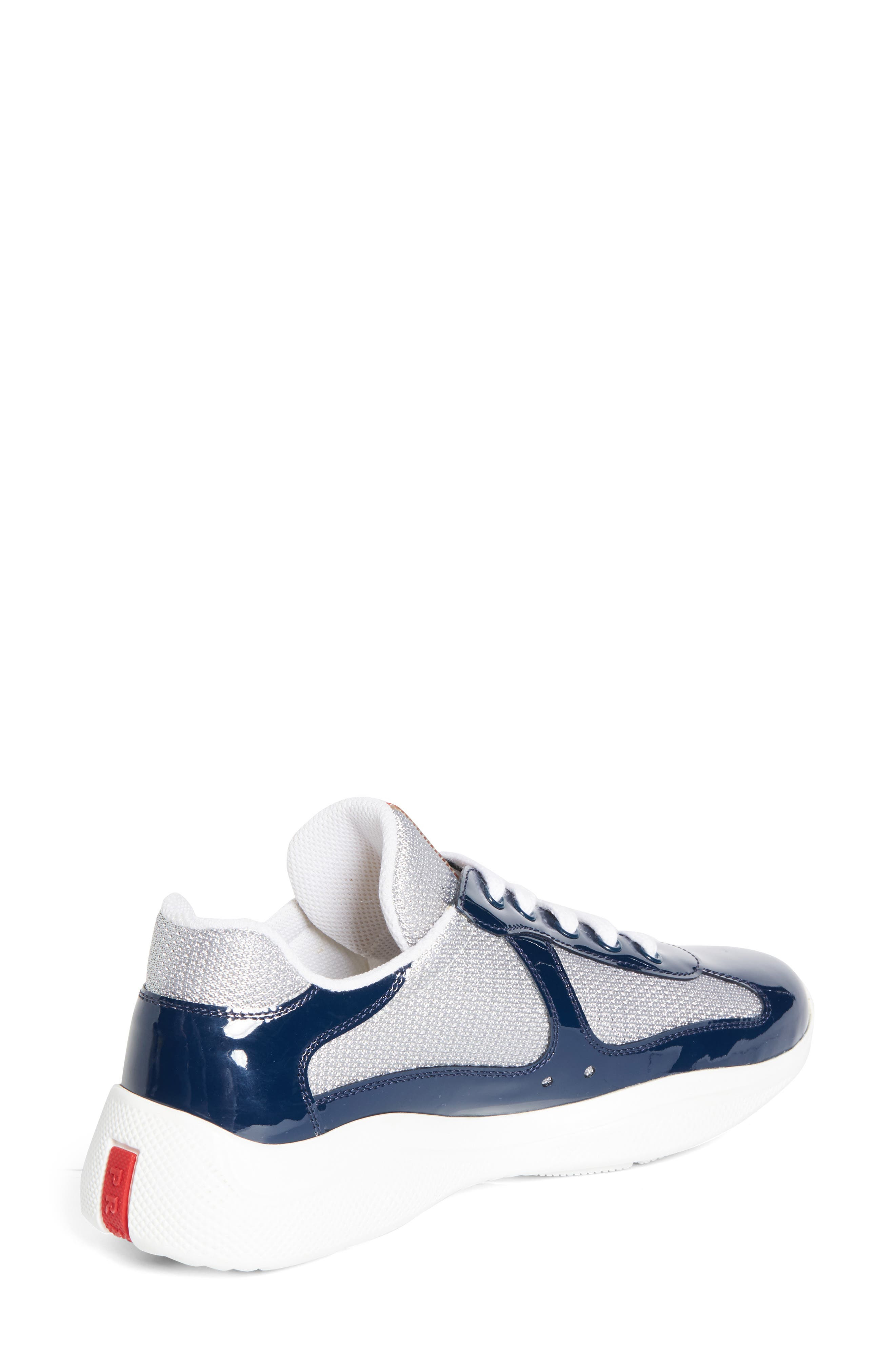 Prada America's Cup Sneaker in Blue/Grey at Nordstrom - 2