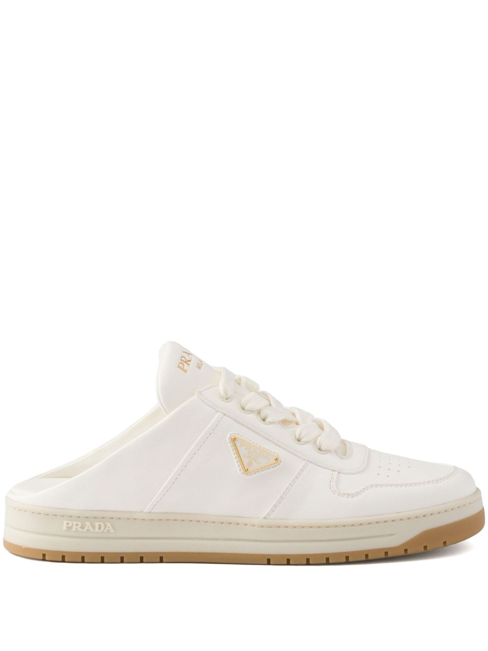 leather sneaker mules - 1