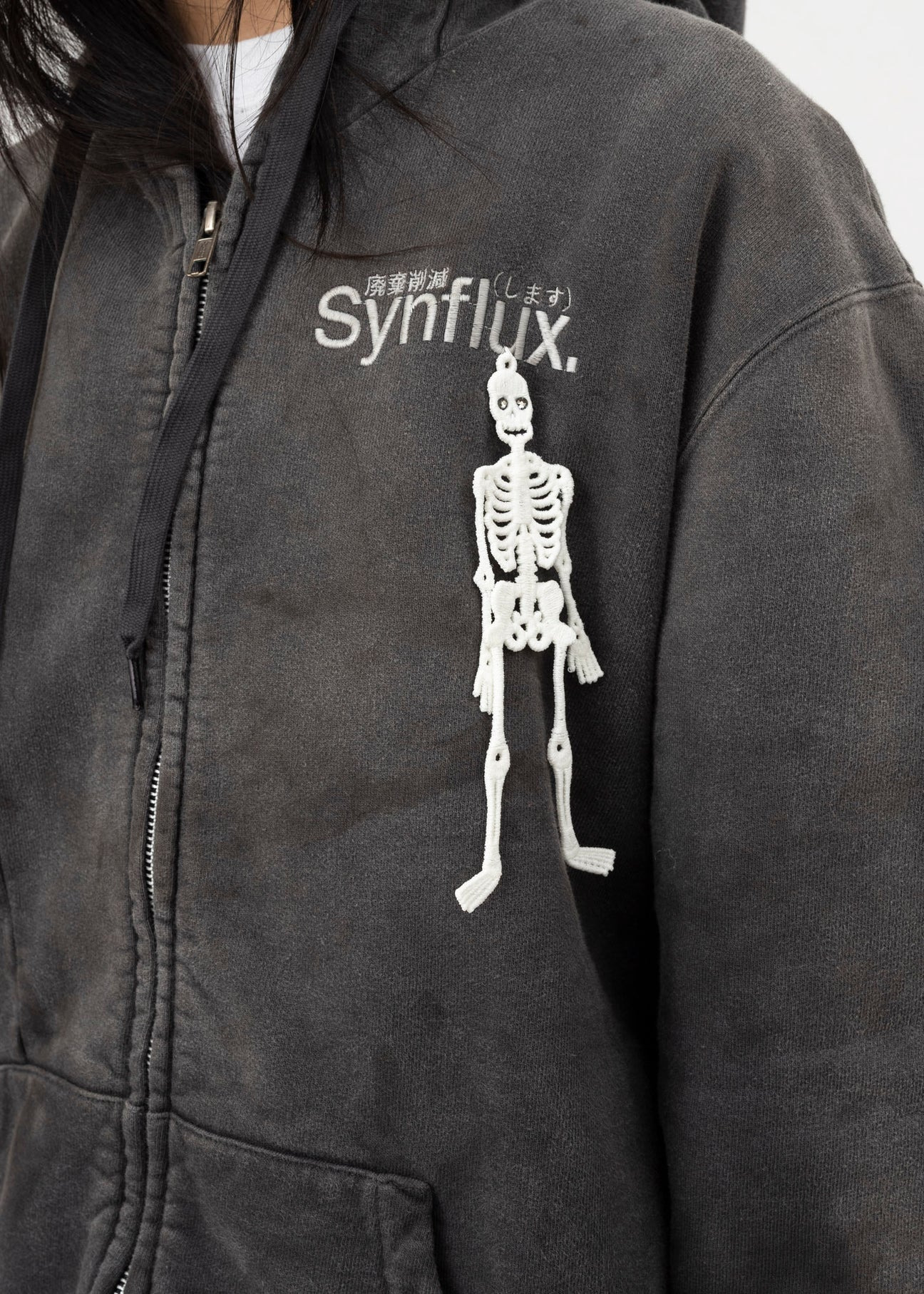 BLACK DOUBLET WASTE-REDUCING ALGORITHM HOODIE - 4