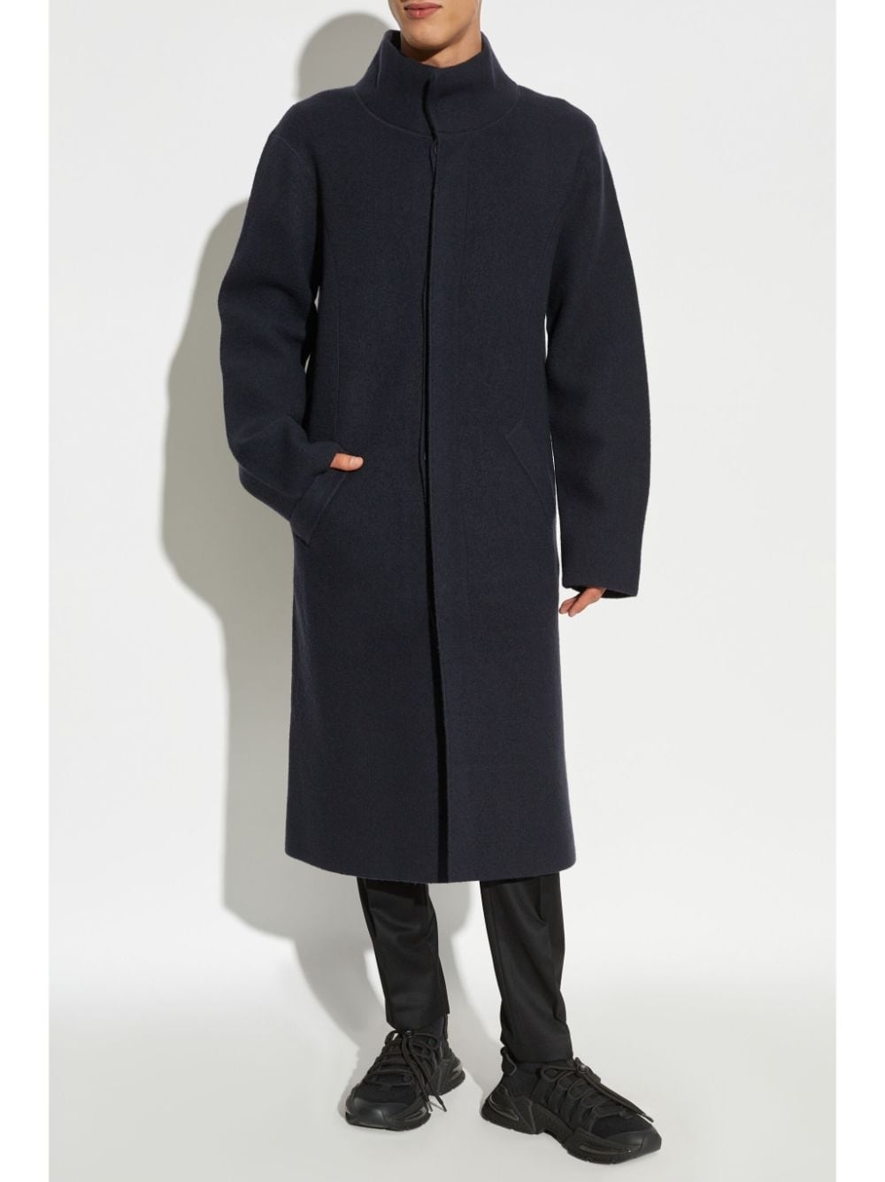 concealed-fastening coat - 3