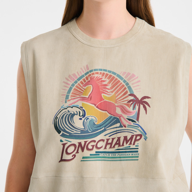 Tank top Linen - Leather 4