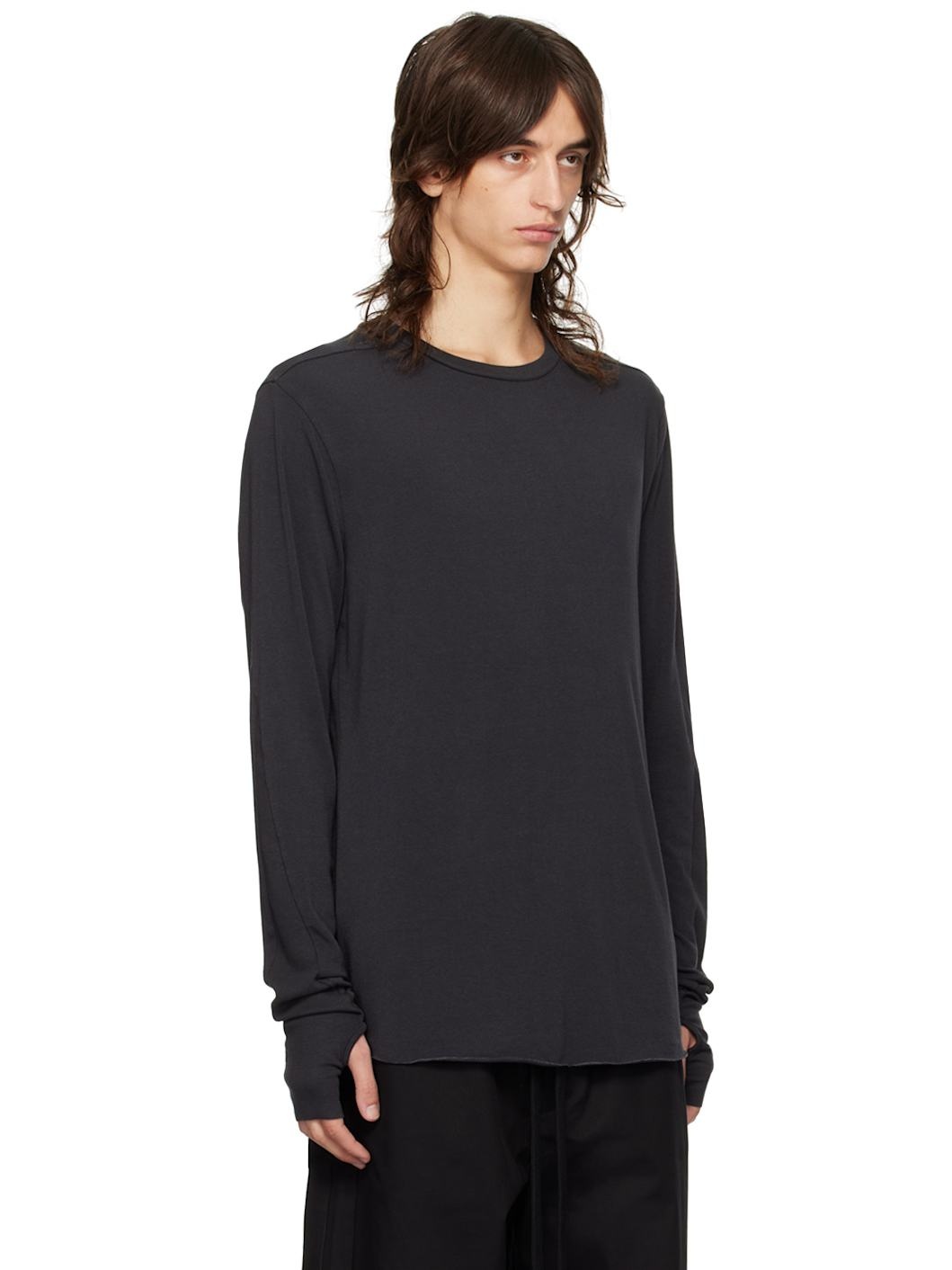Gray M TS 808 Long Sleeve T-Shirt - 2