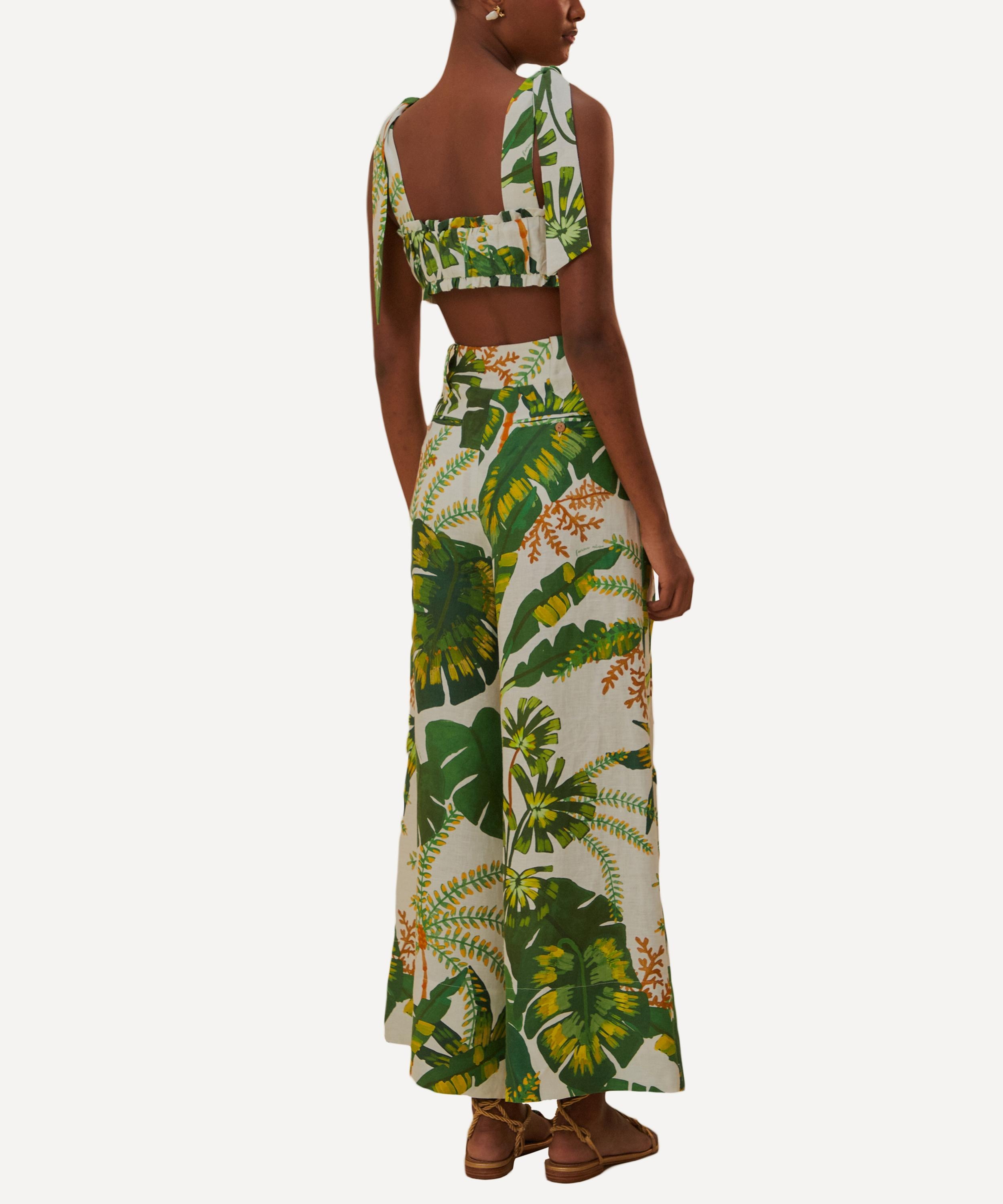 Tropical Forest Off-White Trousers - 3