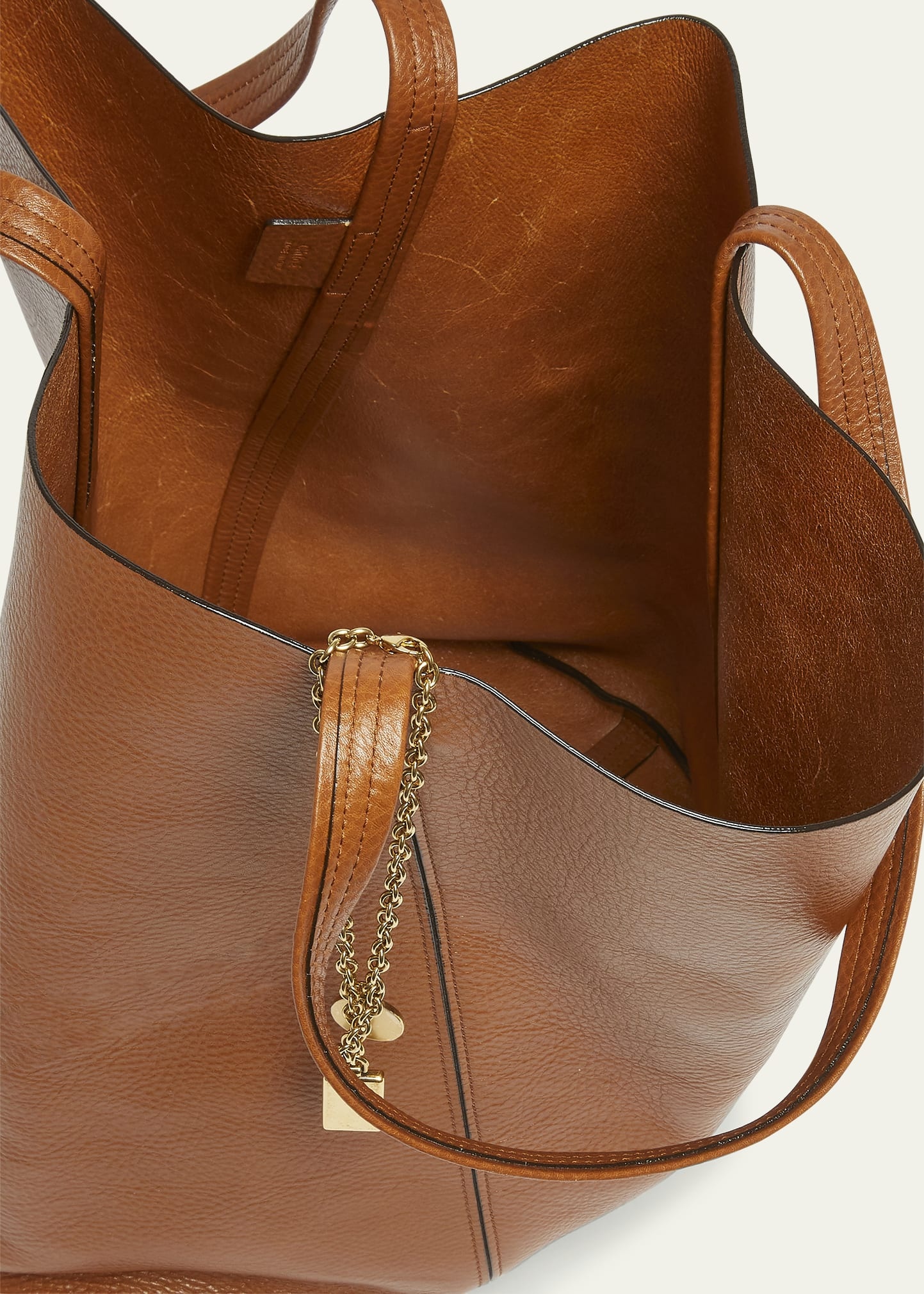 Spin North-South Tote Bag in Leather - 4