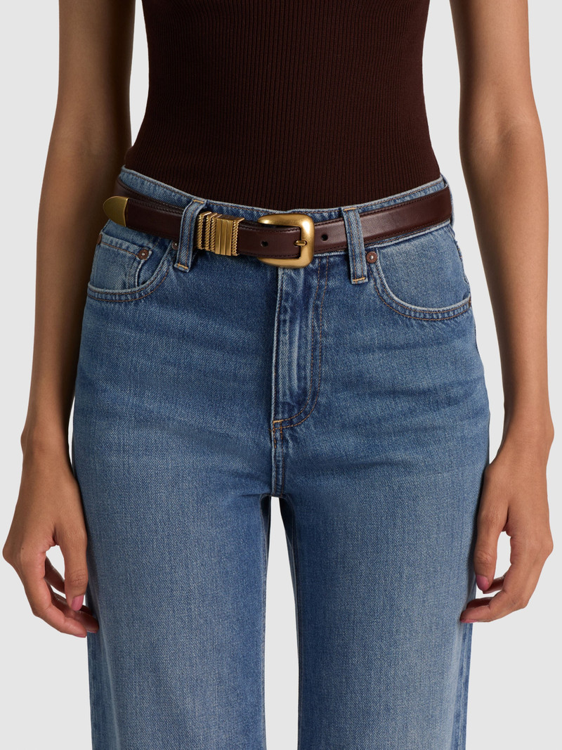 HAYDEN GILDED BELT - BLACK/GOLD 1