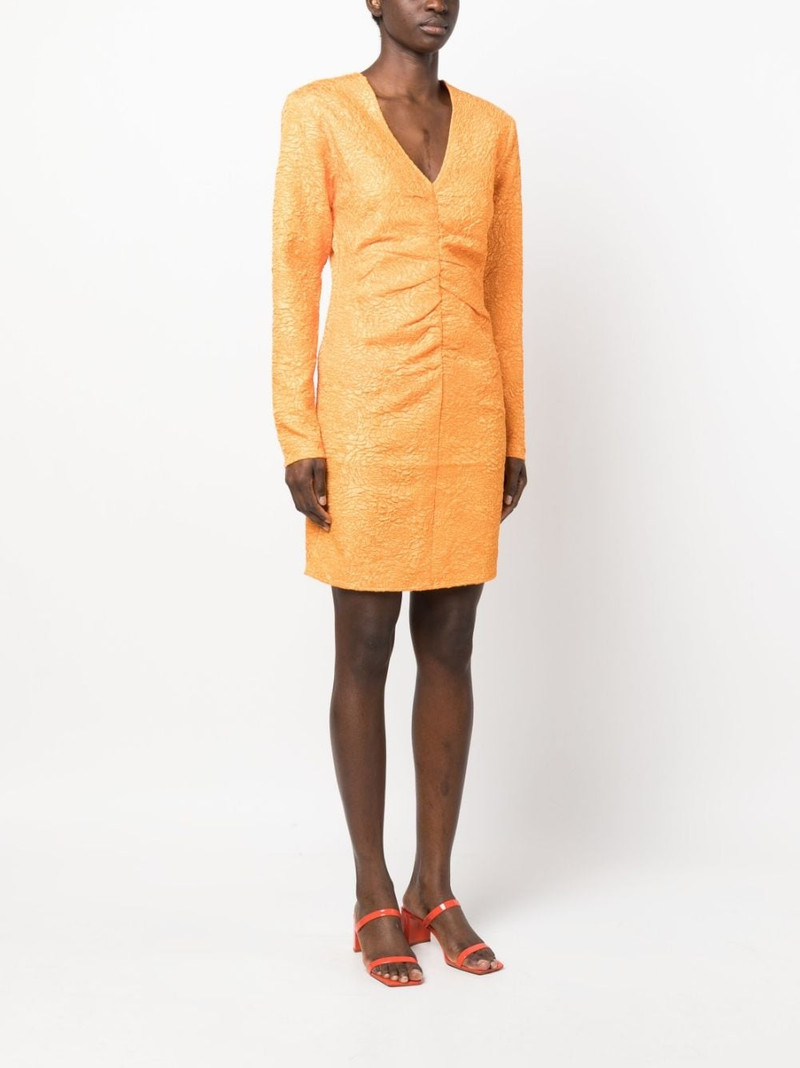 jacquard V-neck dress 3