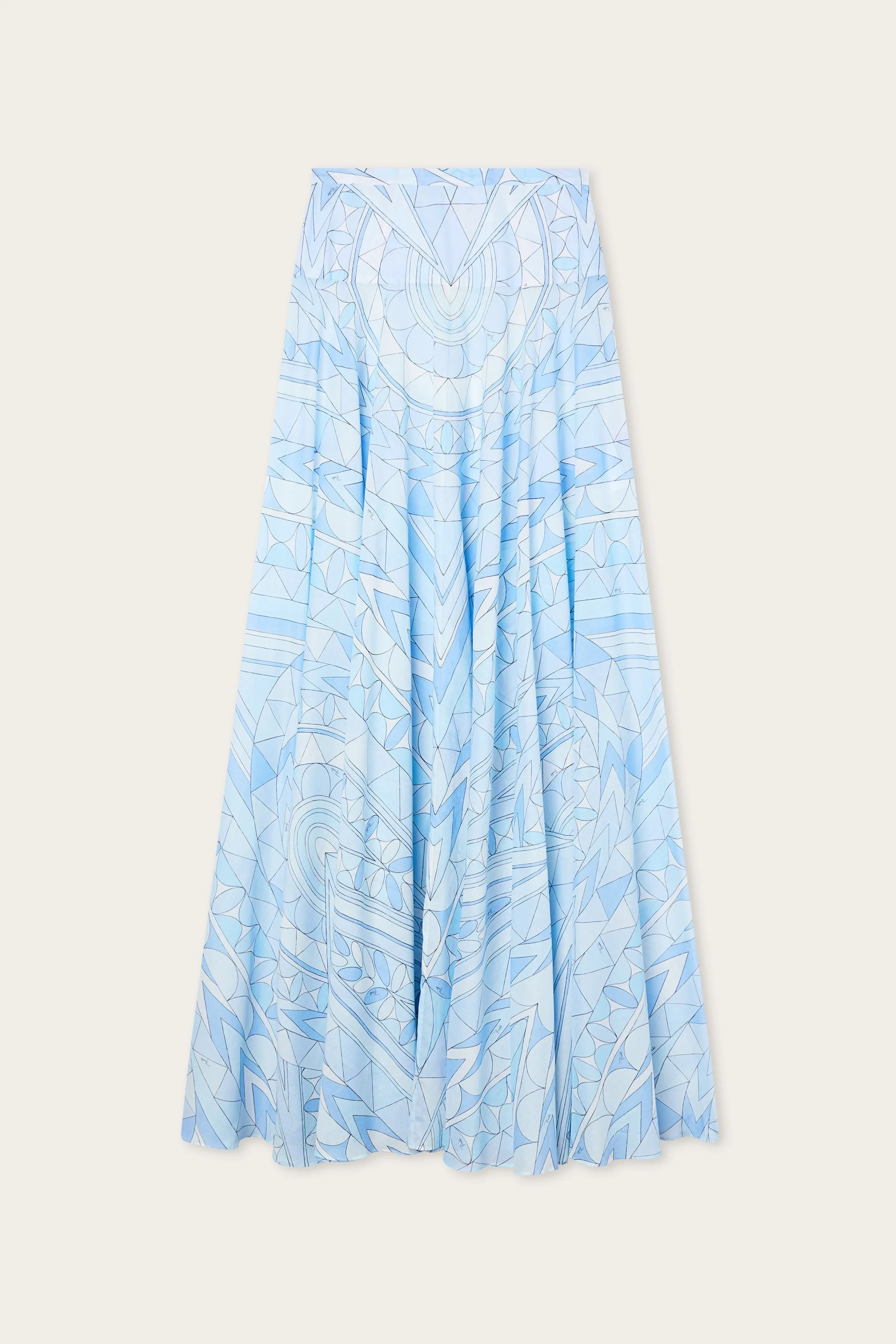 MANUBA PRINT COTTON SKIRT - 1