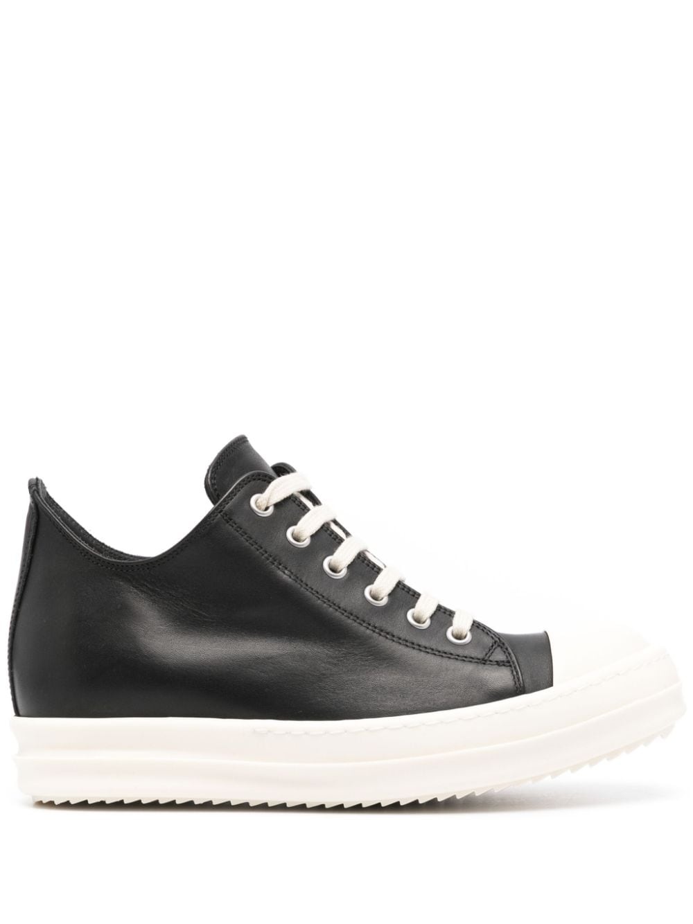 platform leather sneakers - 1