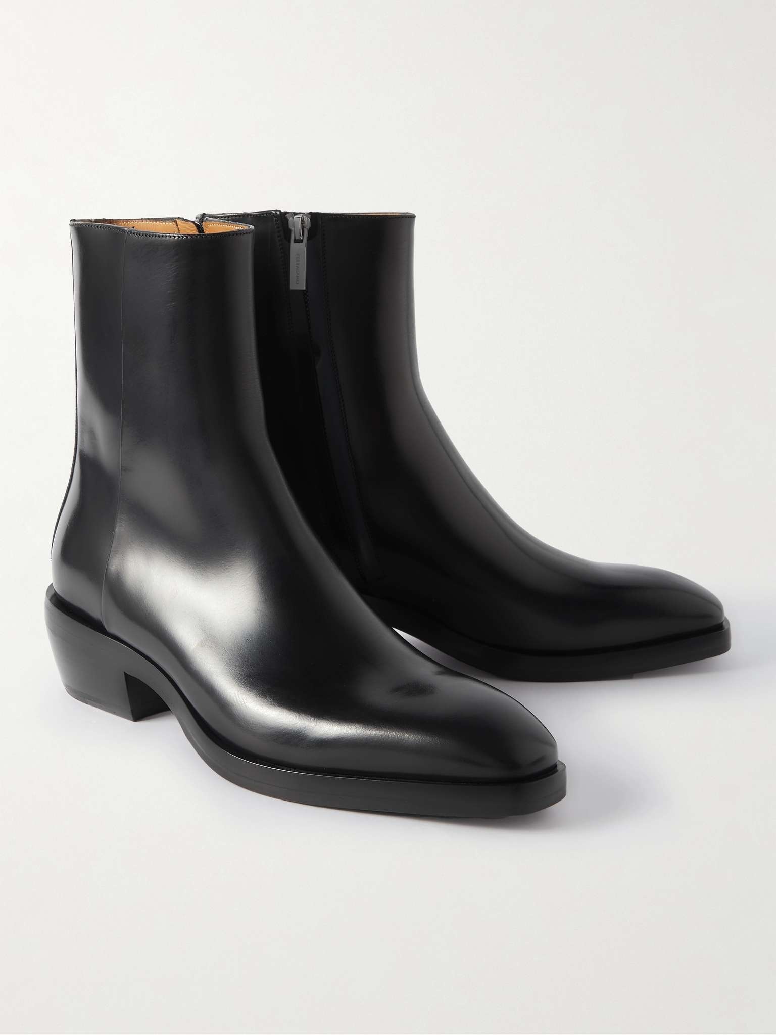 Polished-Leather Boots - 4