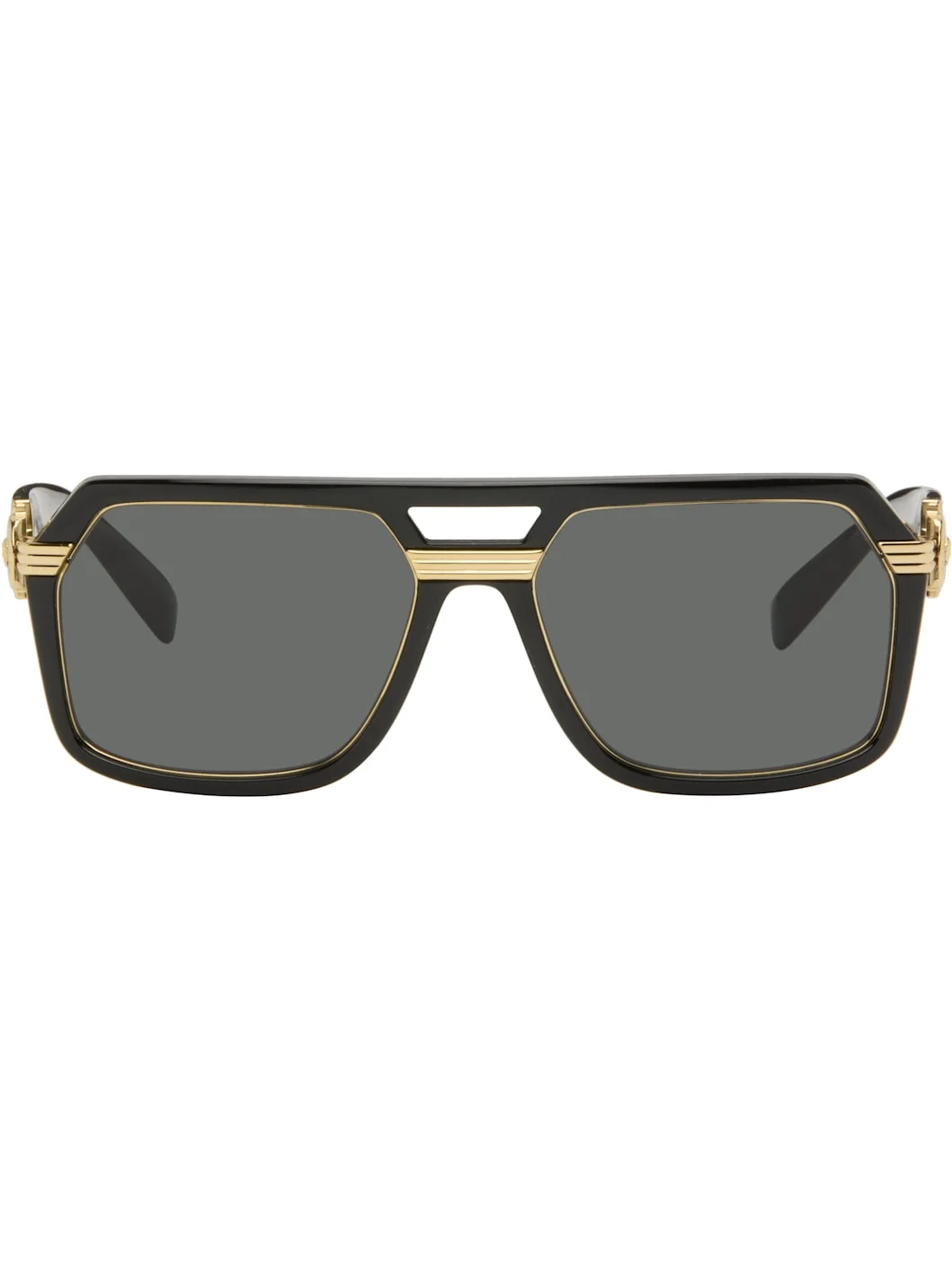 Black Vintage Icon Pilot Sunglasses - 1