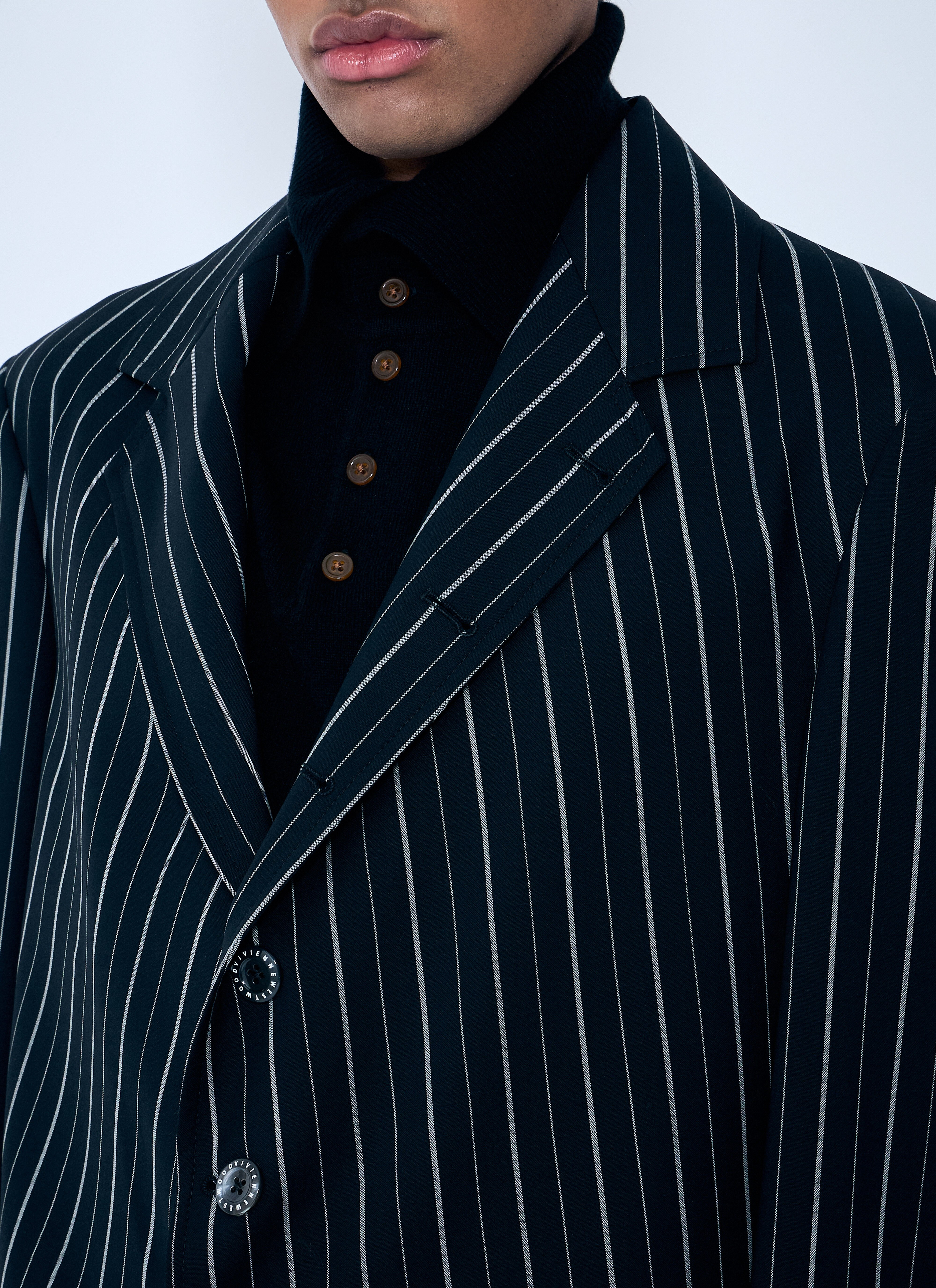 DL Pinstripe Blazer - 5