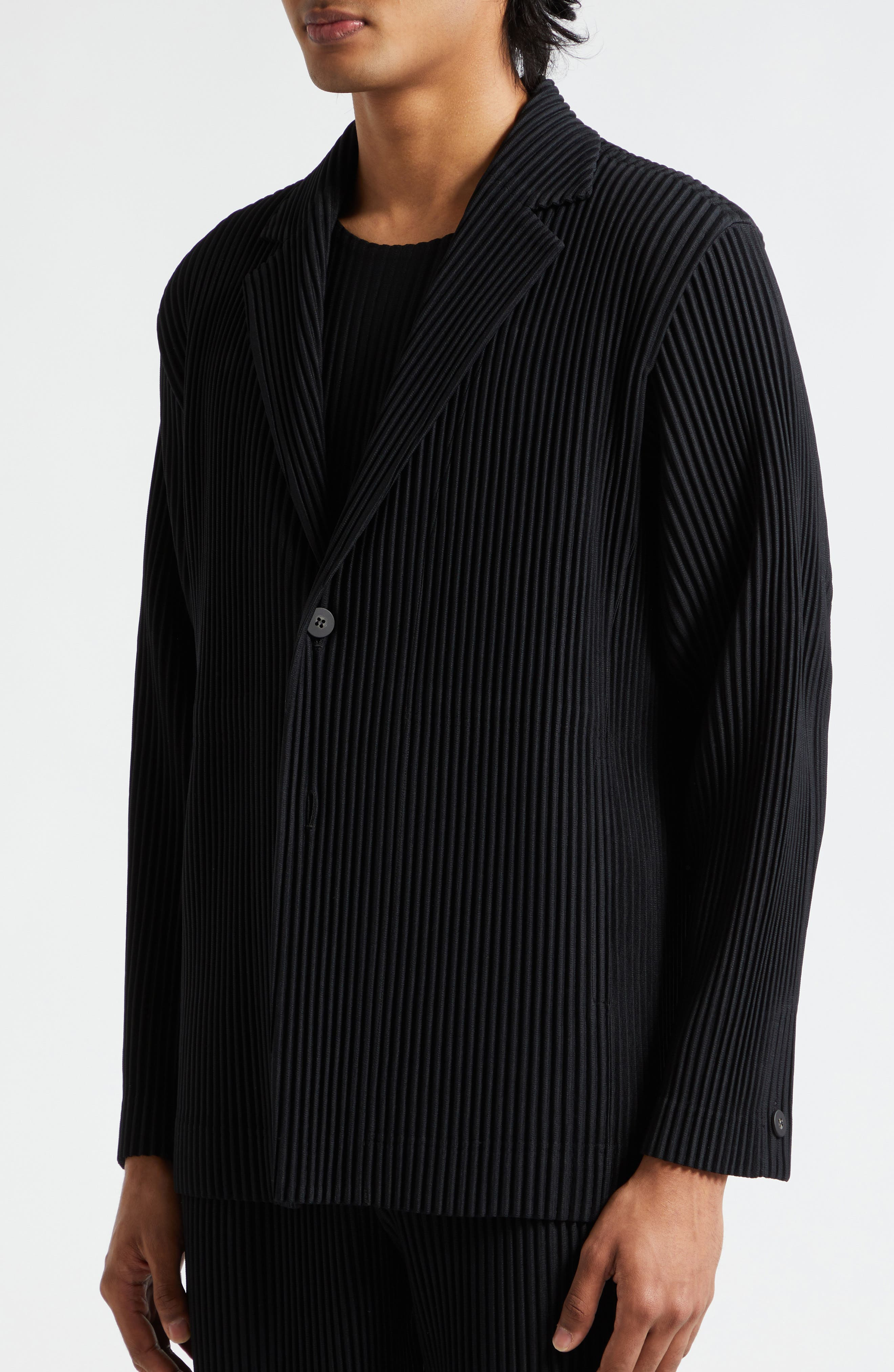 Homme Plissé Issey Miyake Pleated Blazer in Black at Nordstrom - 5