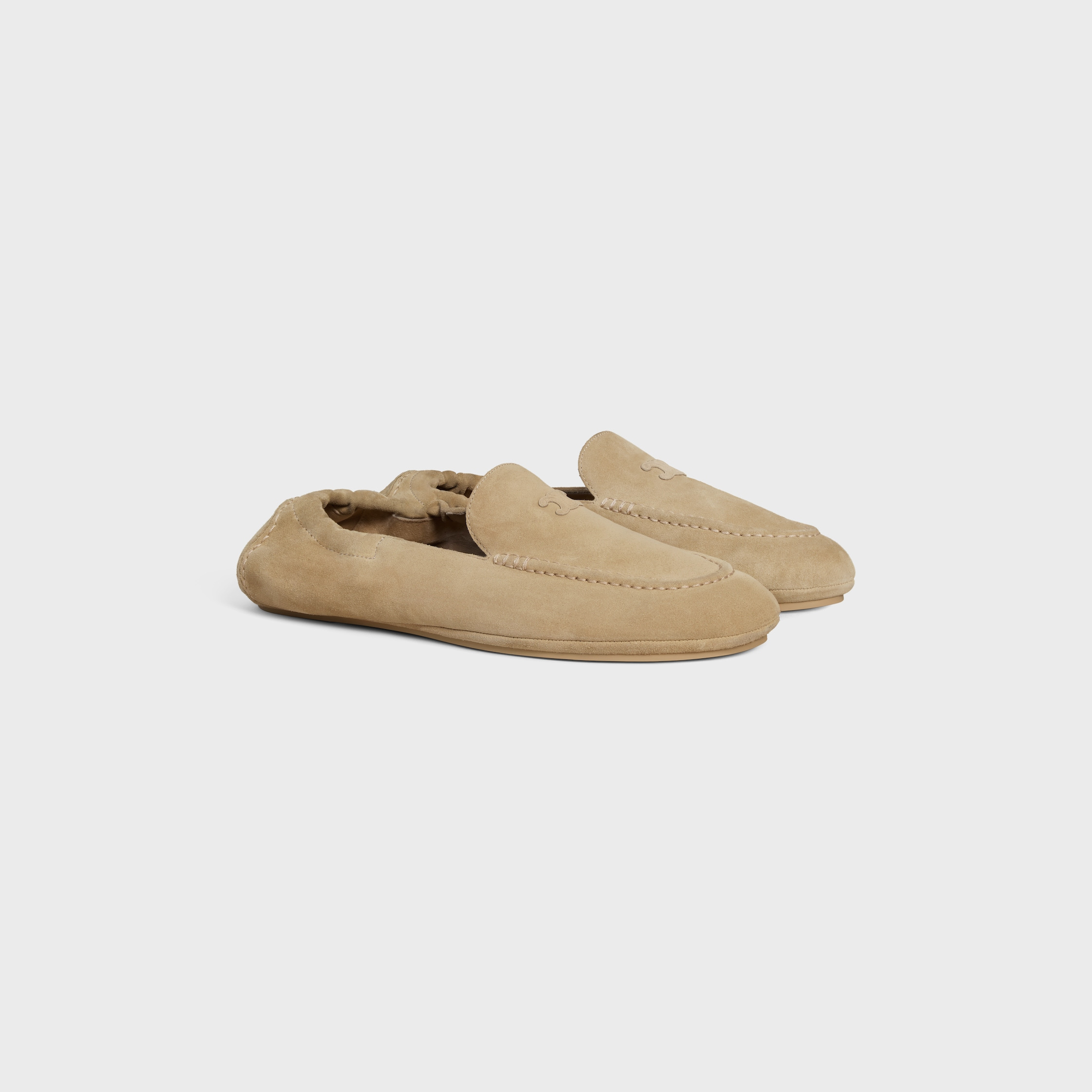 CELINE ADAM LOAFER WITH TRIOMPHE IN SUEDE CALFSKIN - 2