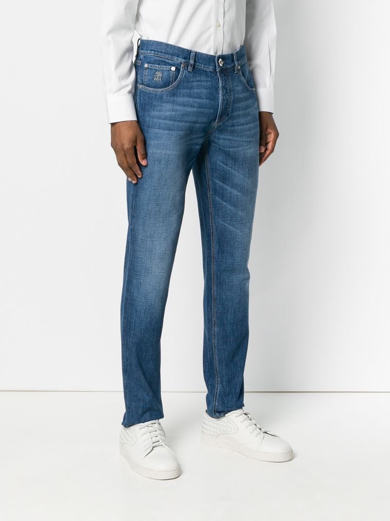 mid-rise slim-fit jeans - 6