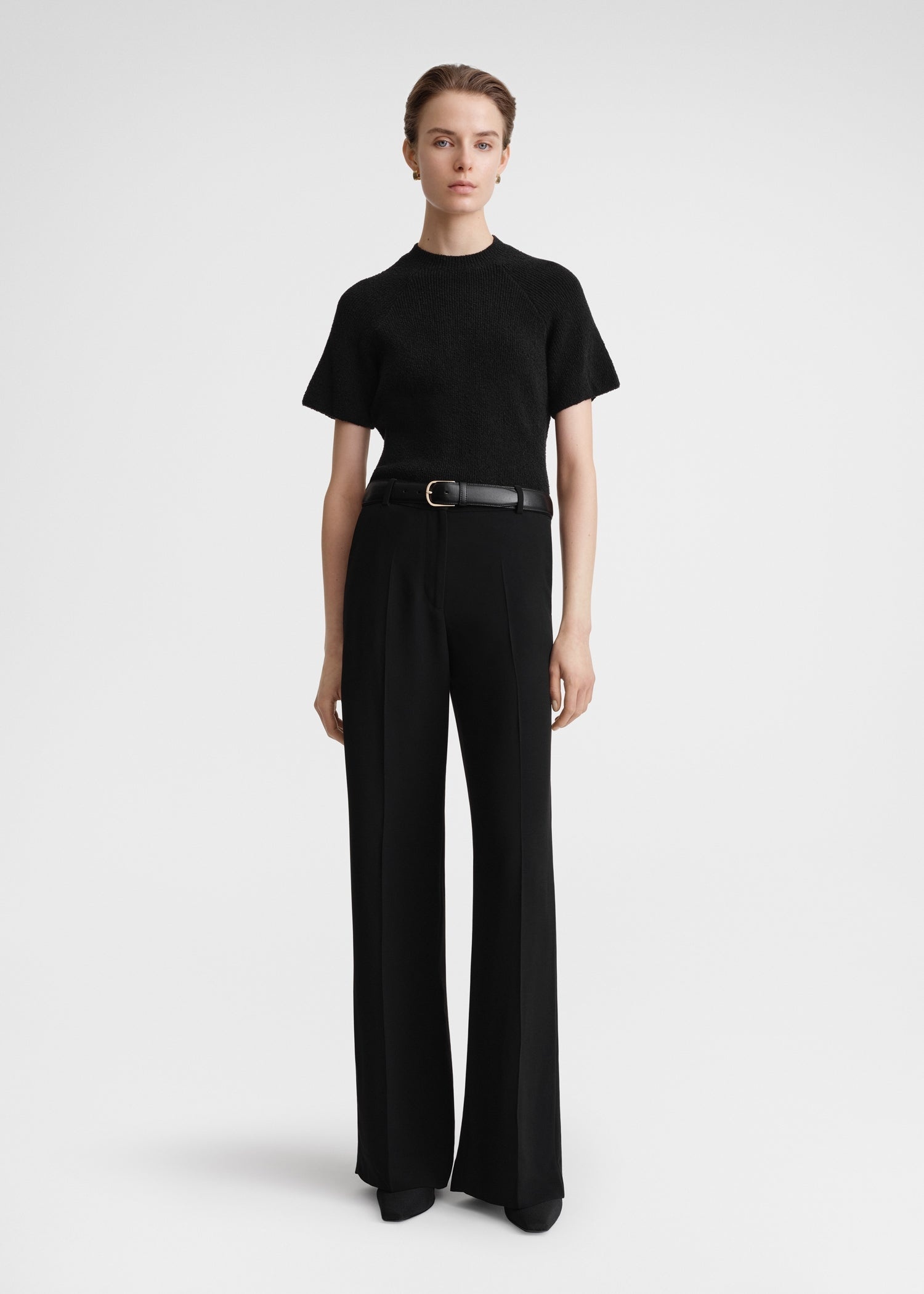 Relaxed straight trousers black - 2