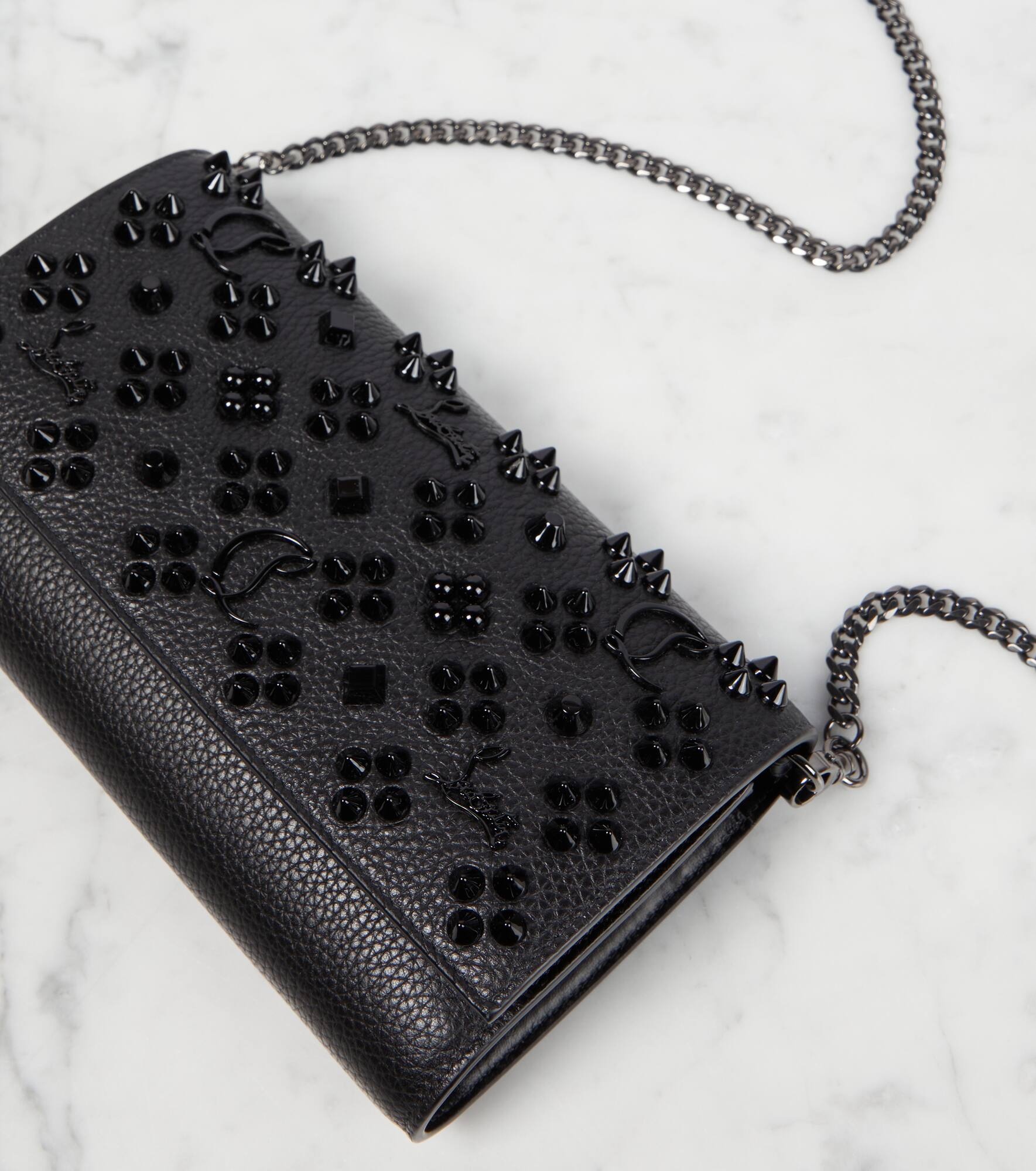 Paloma embellished leather clutch - 6
