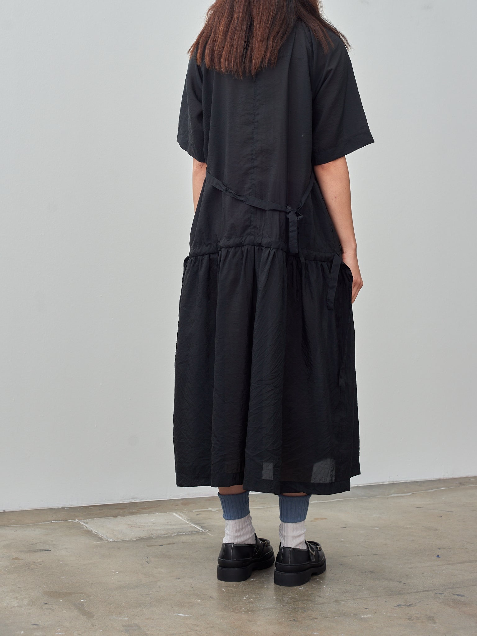 Ripstop Balloon Dress - Black - 4