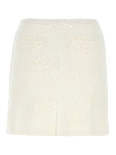 MAGDA BUTRYM floral-jacquard mini skirt outlook