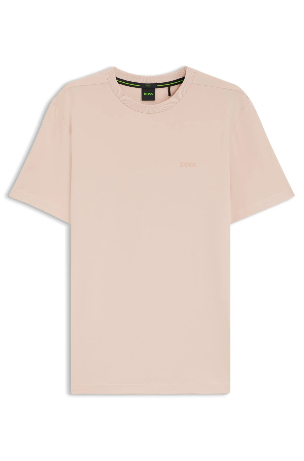 STRETCH-COTTON T-SHIRT WITH LOGO DETAIL - 1