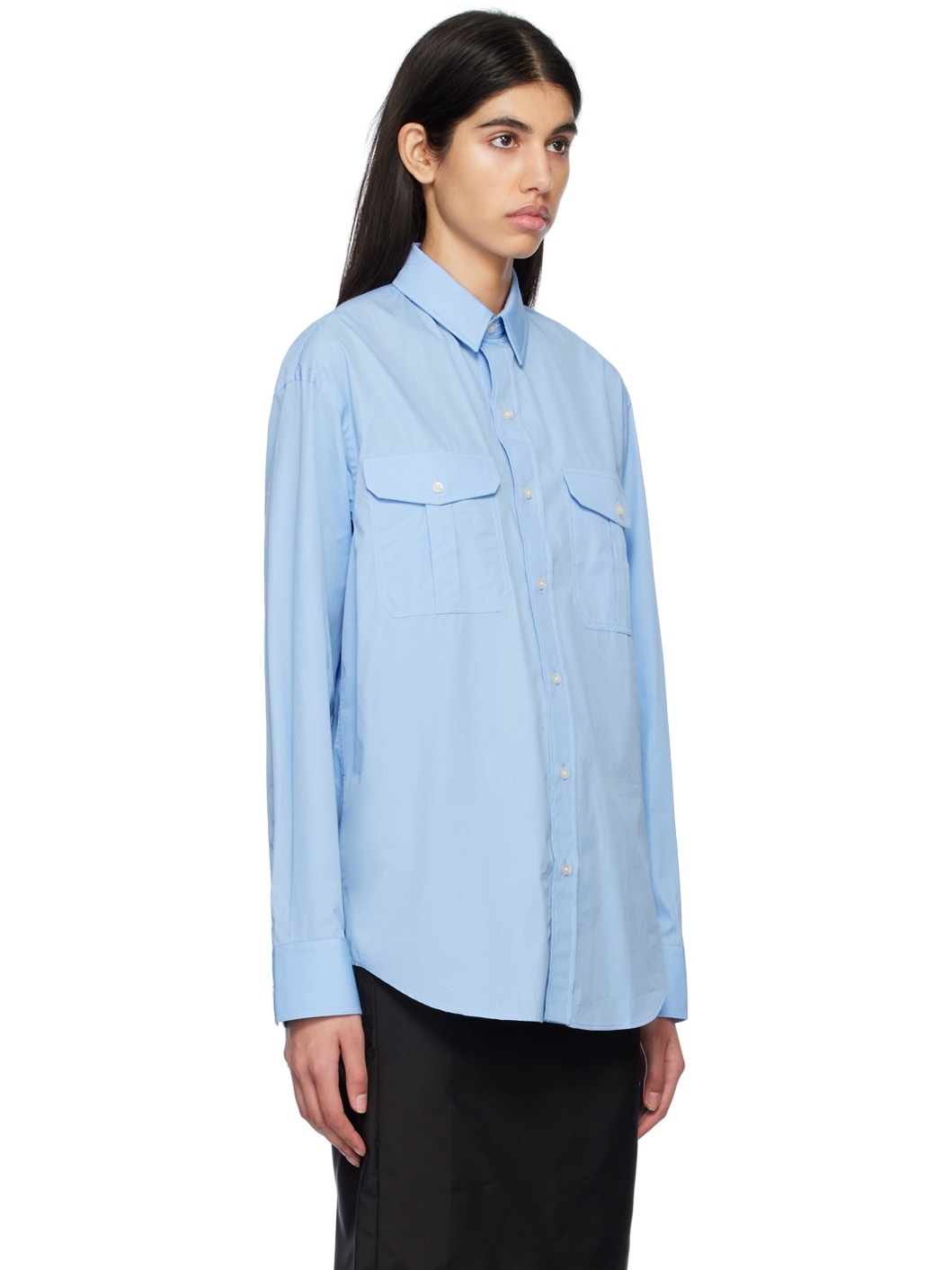 Blue Oversize Shirt - 2