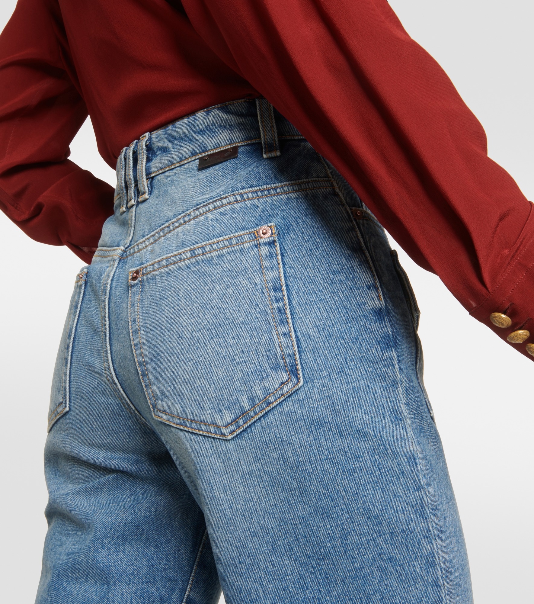 High-rise flared jeans - 6