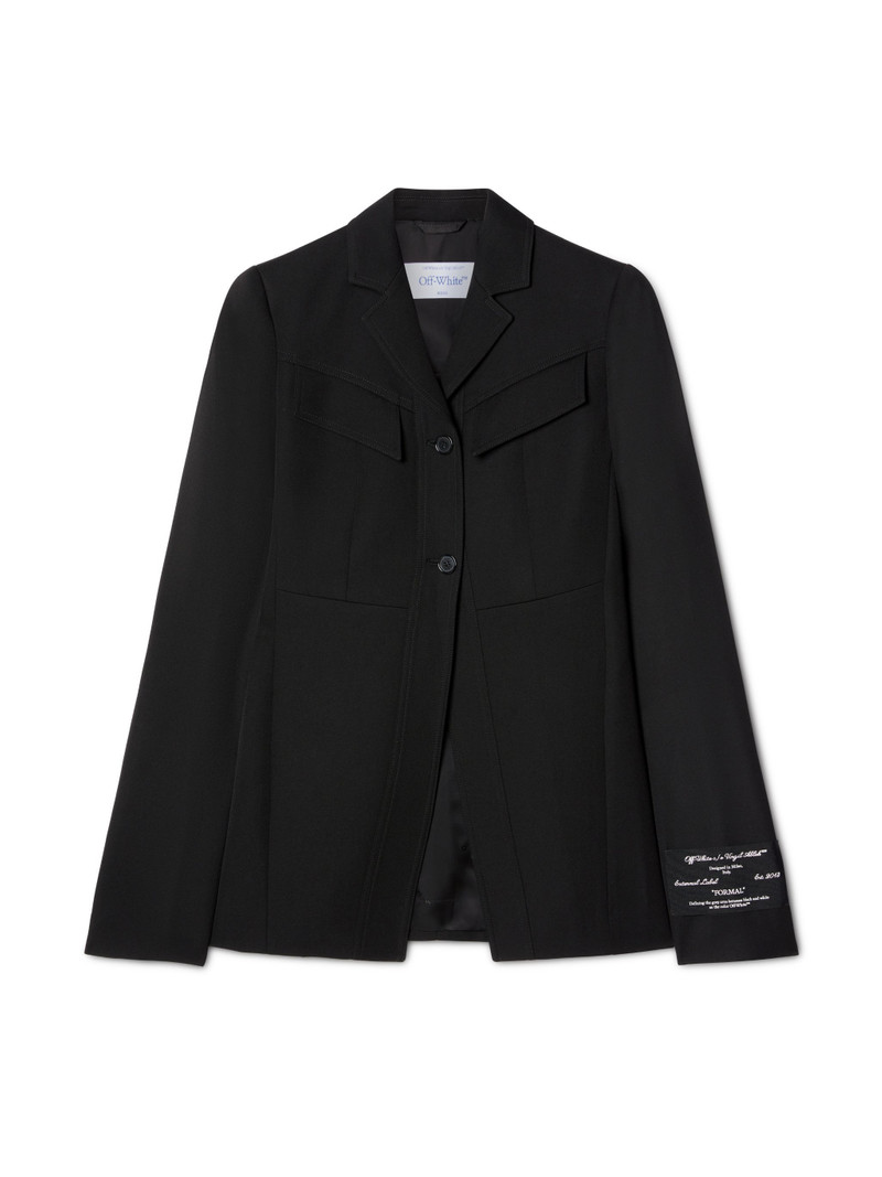 Black Toybox Wool Cargo Jacket 1