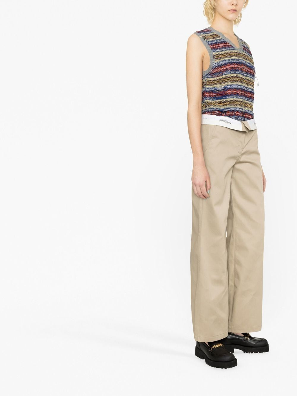 Palm Angels Women Pants With Logo - 3