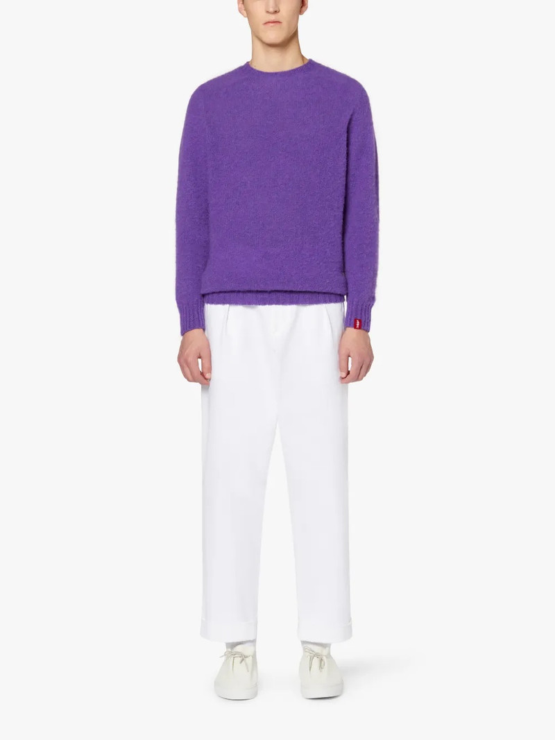 Mackintosh HUTCHINS PURPLE WOOL CREWNECK SWEATER outlook